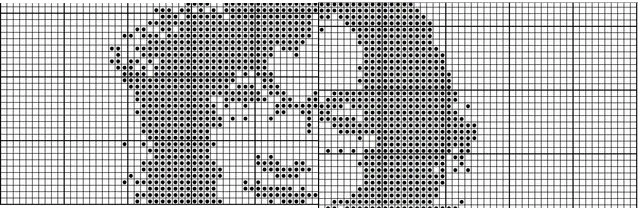 how to create a filet crochet chart from a photo the estate of lindsay obermeyer art studio