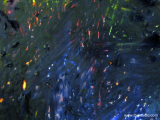 I liked letting a little color peak through the surface.