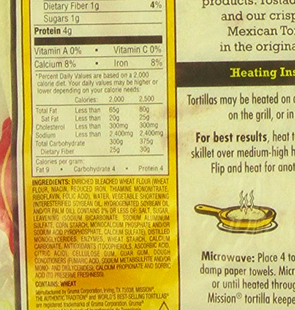 A mega list in flour tortillas :(