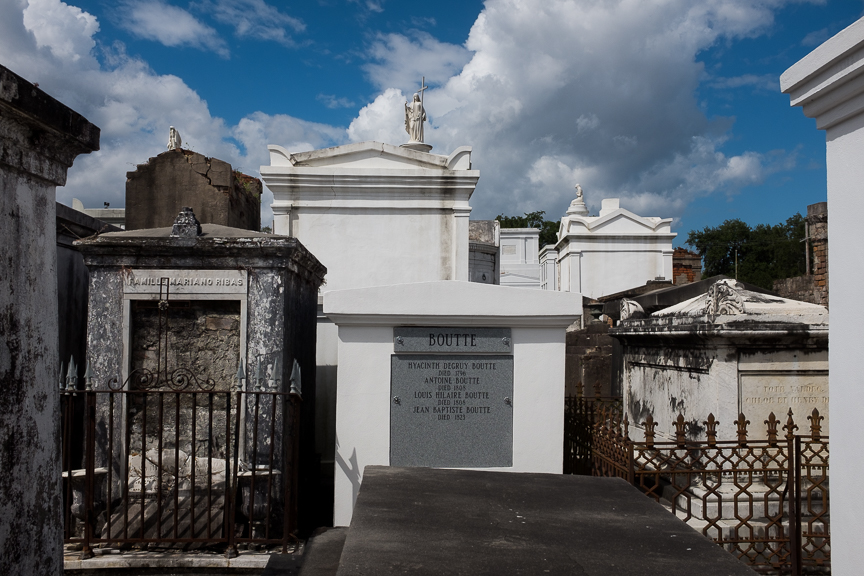 Graves at St. Louis Cemetery No. 1 in New Orleans. 