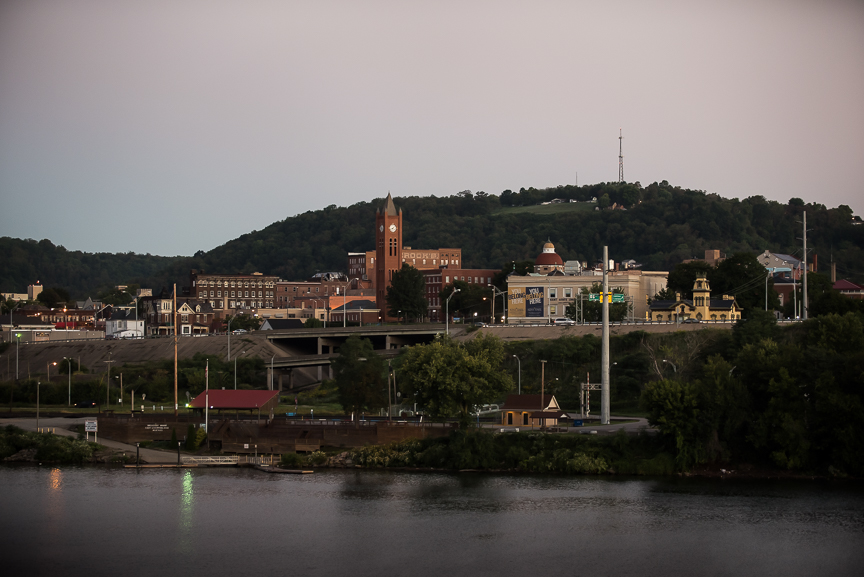 East Liverpool, Ohio sits on the edge of the Ohio River on Thursday, Sept. 15, 2016. The town, once a bustling steel and pottery town, now has a population of about 11,000 people and like many towns across the United States is facing a growing opiate problem.