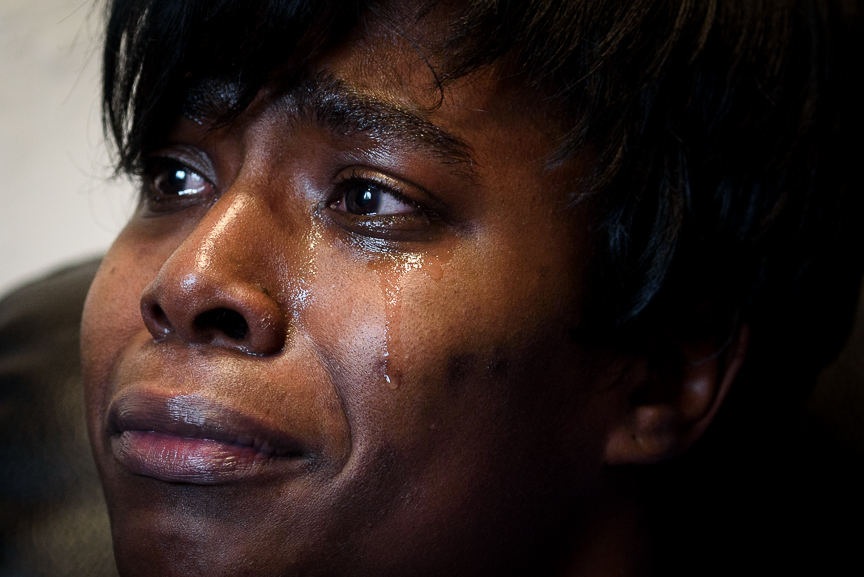  Darlene Scott, 33, weeps as she talks about the loss of her 23-month-old daughter, Nyia, at her home on Feb. 25, 2018, in Duquesne, Pa. 

Nyia's body was found frozen to the ground in an abandoned playground in Rankin on Feb. 4, 2007, a day after he