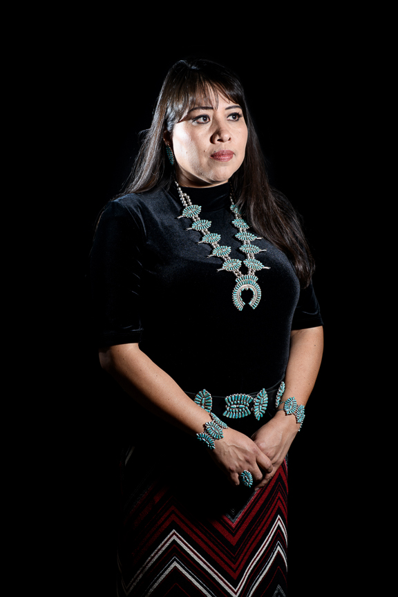  Charlotta Lacy, a teacher at San Juan High School is photographed on October 2, 2018 in Blanding, Utah. 