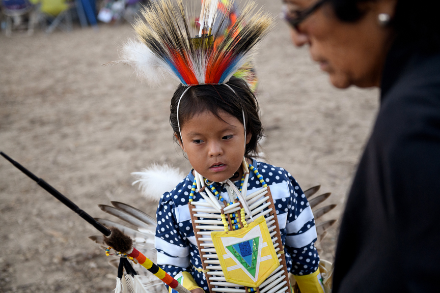  Children participate in a Pow Wow at the Shiprock Northern Navajo Nation Fair on October 5, 2018 in Shiprock, New Mexico.  