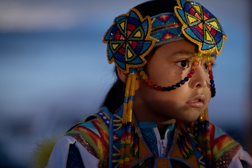  Children participate in a Pow Wow at the Shiprock Northern Navajo Nation Fair on October 5, 2018 in Shiprock, New Mexico. 