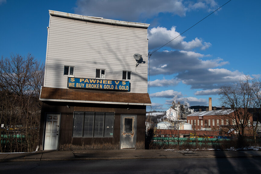  Steam billows out of U.S. Steel's Clairton Coke Works behind a shuttered business along route PA-837 on Monday, March 4, 2019 in Clairton, Pa. The coke plant has come under scrutiny after a Dec. 24 fire triggered an air quality alert from the releas