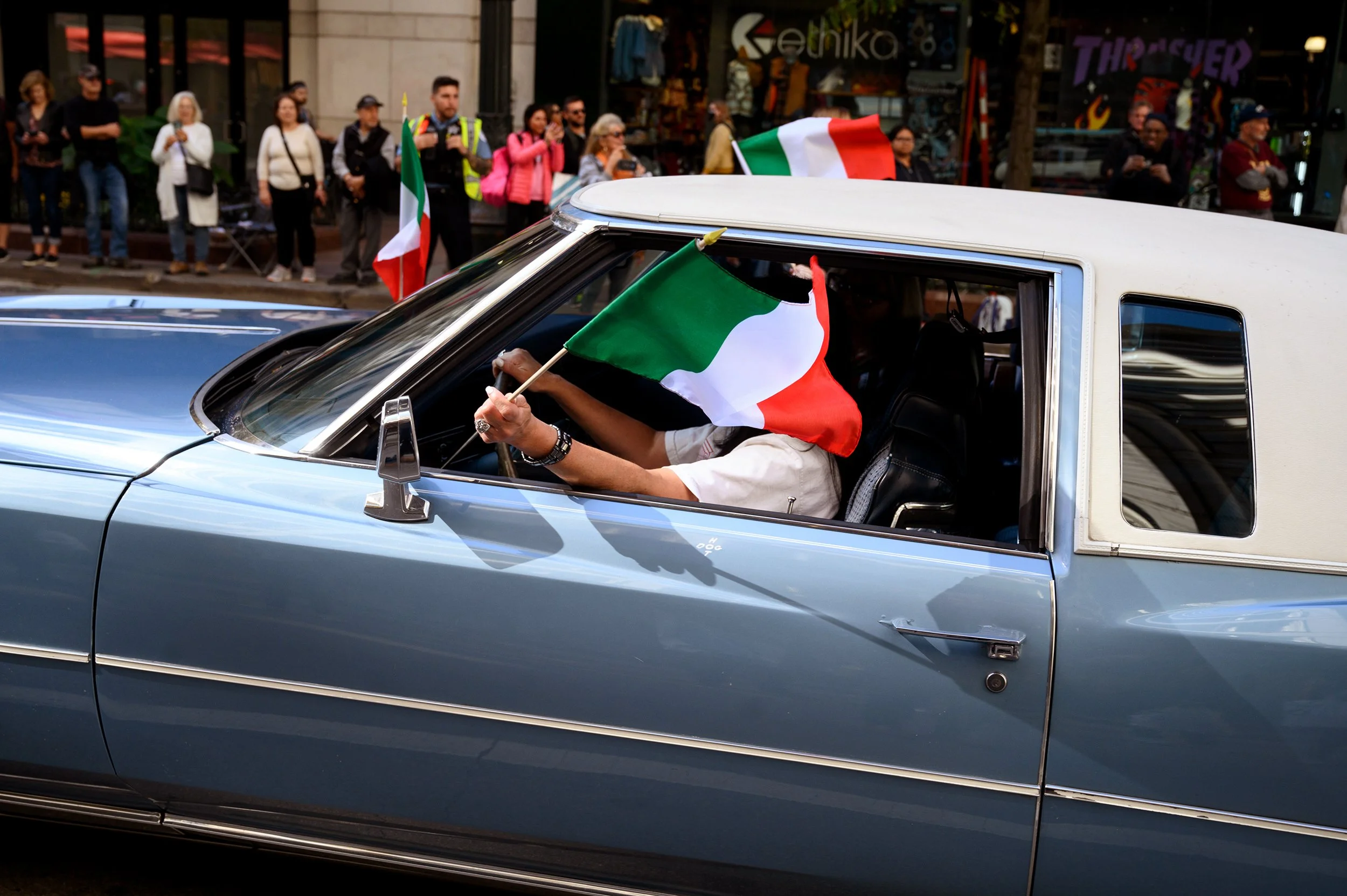  Chicago's Columbus Day parade, Chicago, IL.  