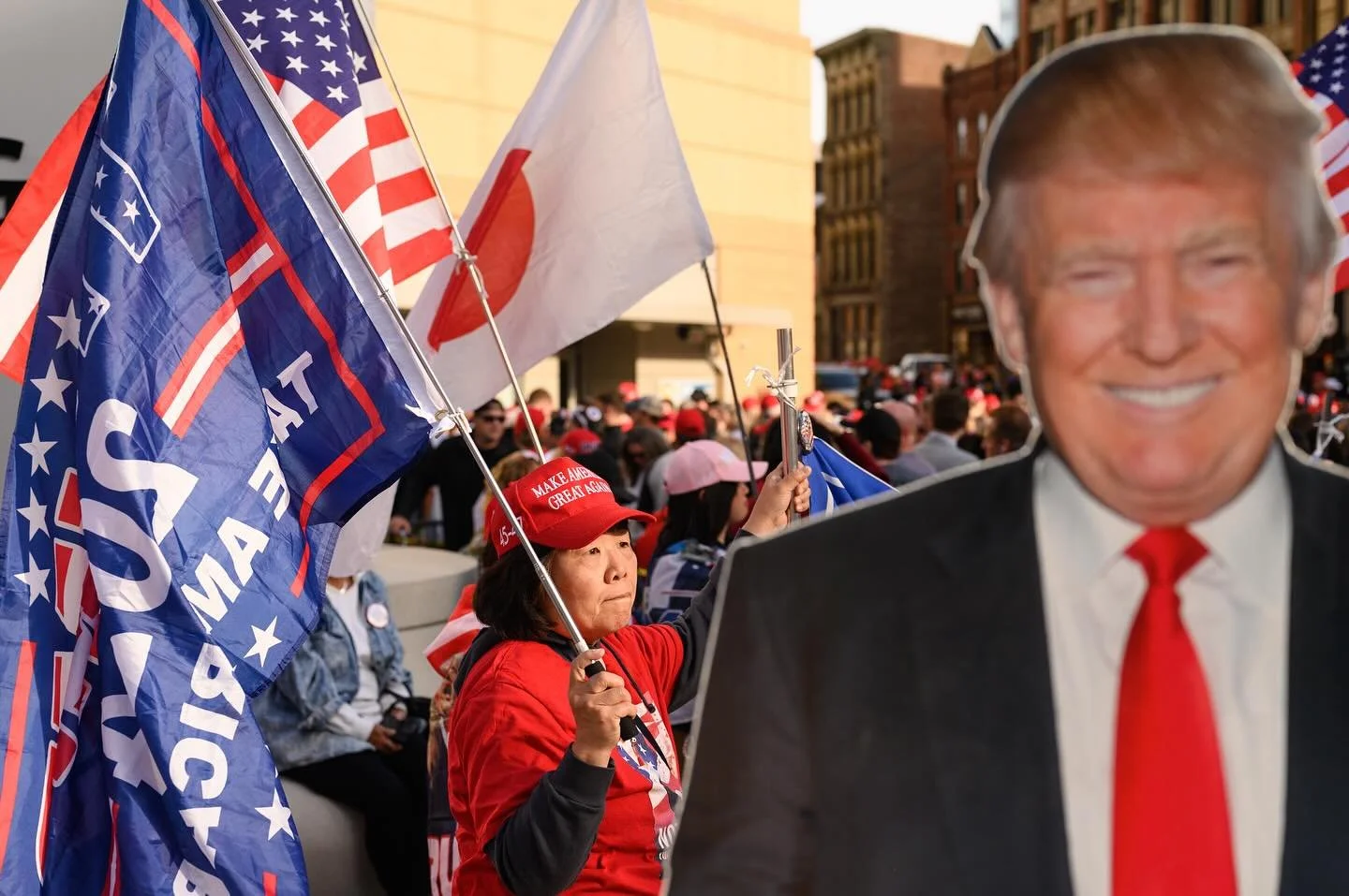 Former President Donald Trump holds his final campaign rally in Pennsylvania on the eve of the presidential election at PPG Paints Arena in Pittsburgh, Pennsylvania. 

Early Wednesday, Trump was declared the winner of the key battleground state of Pe