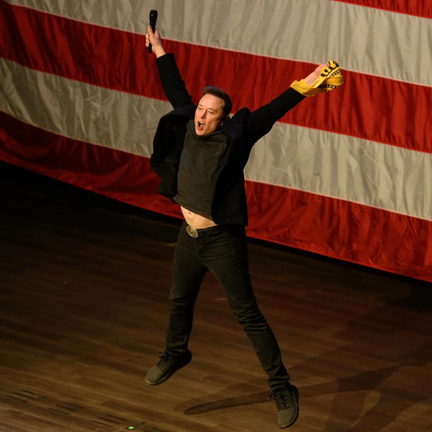 Billionaire Elon Musk rallied voters to support Donald Trump for president at a town hall on Sunday at the Roxian Theatre in McKees Rocks, Pa., just outside of Pittsburgh. The town hall was the latest in a&nbsp;series of events&nbsp;and appearances M