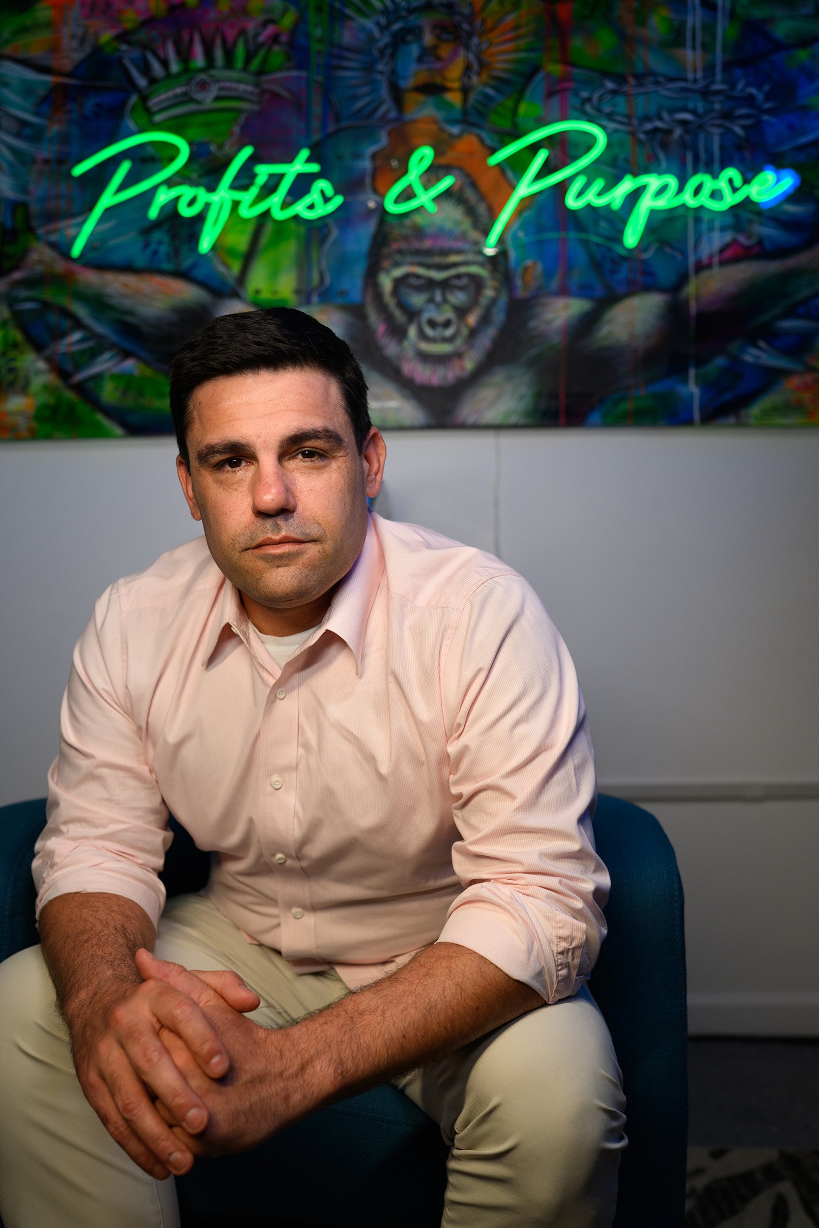  Toby Rice, CEO of Pittsburgh-based EQT Corp., the largest natural gas producer in the U.S., in his office in Carnegie, Pa. 