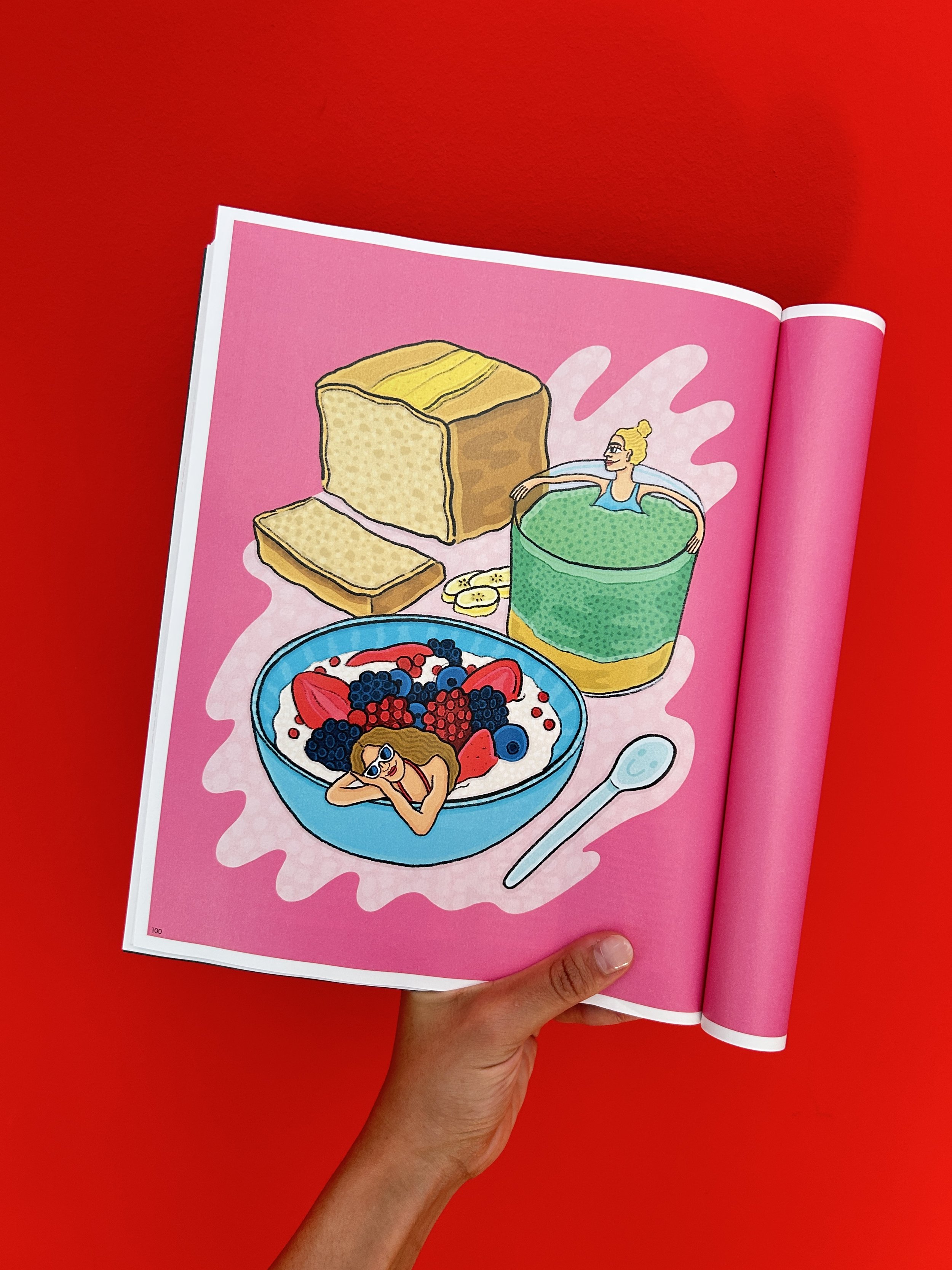 Food-Illustration für das Magazin "So schmeckt" von Funke. Farbenfrohe Illstrationen, die sich durch das ganze Magazin ziehen.