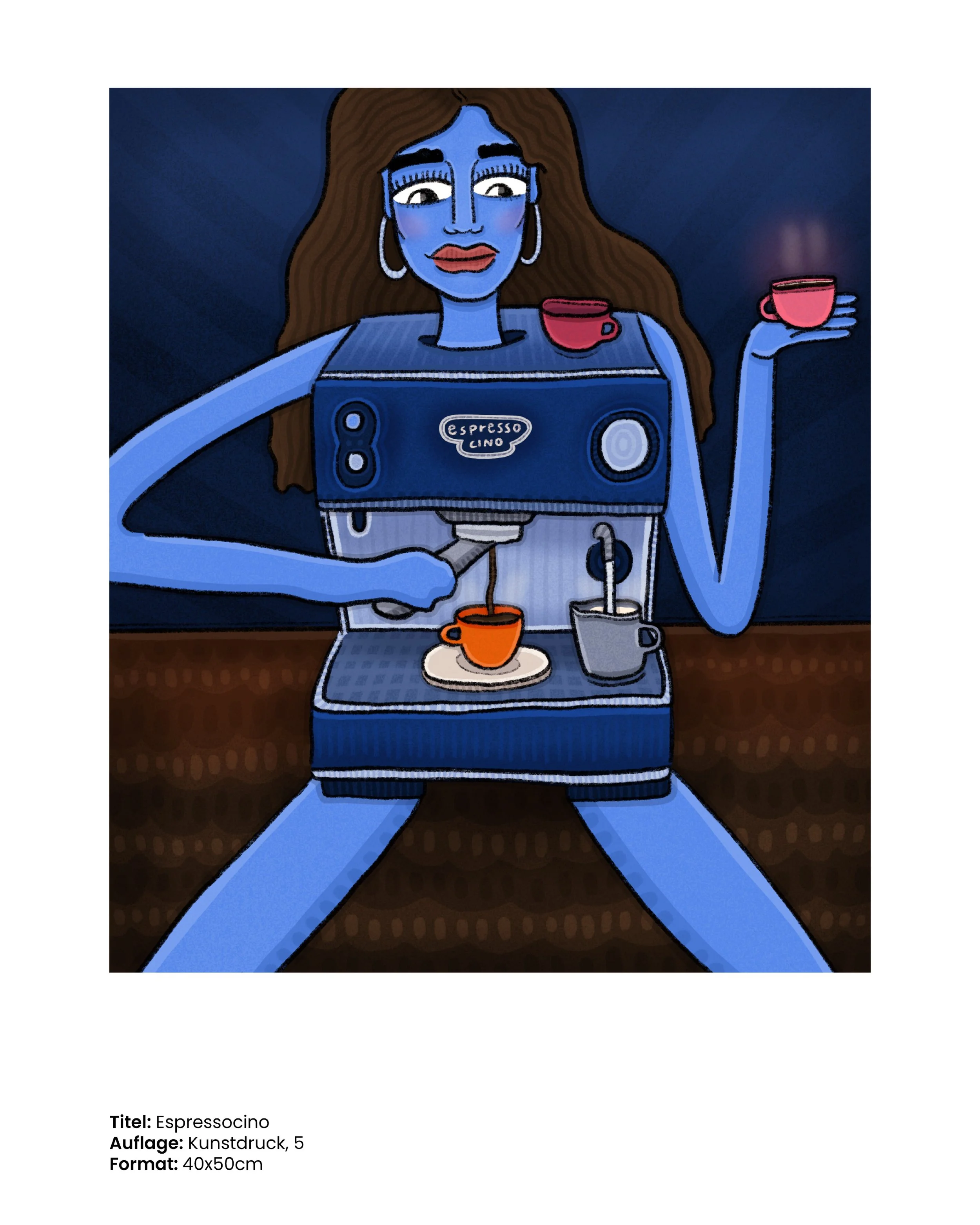 Espressocino Art Print im Format 40 × 50 cm