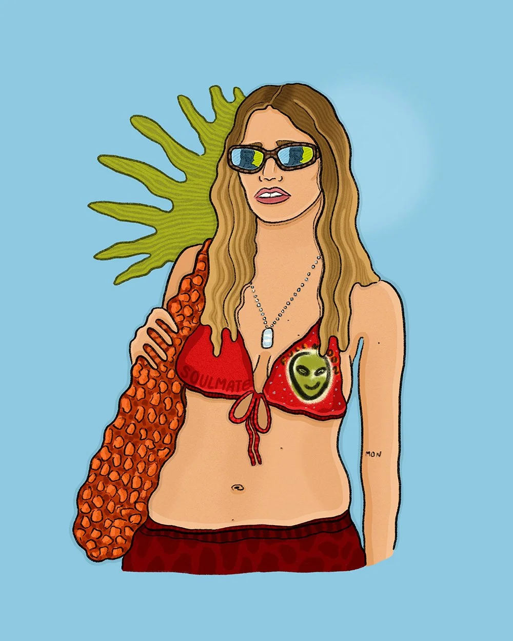 Kimiya-Justus-illustration-Flatillustration-Character-Portrait-People-TheWhiteLotus-Season3–AimeeLouWood-2025
