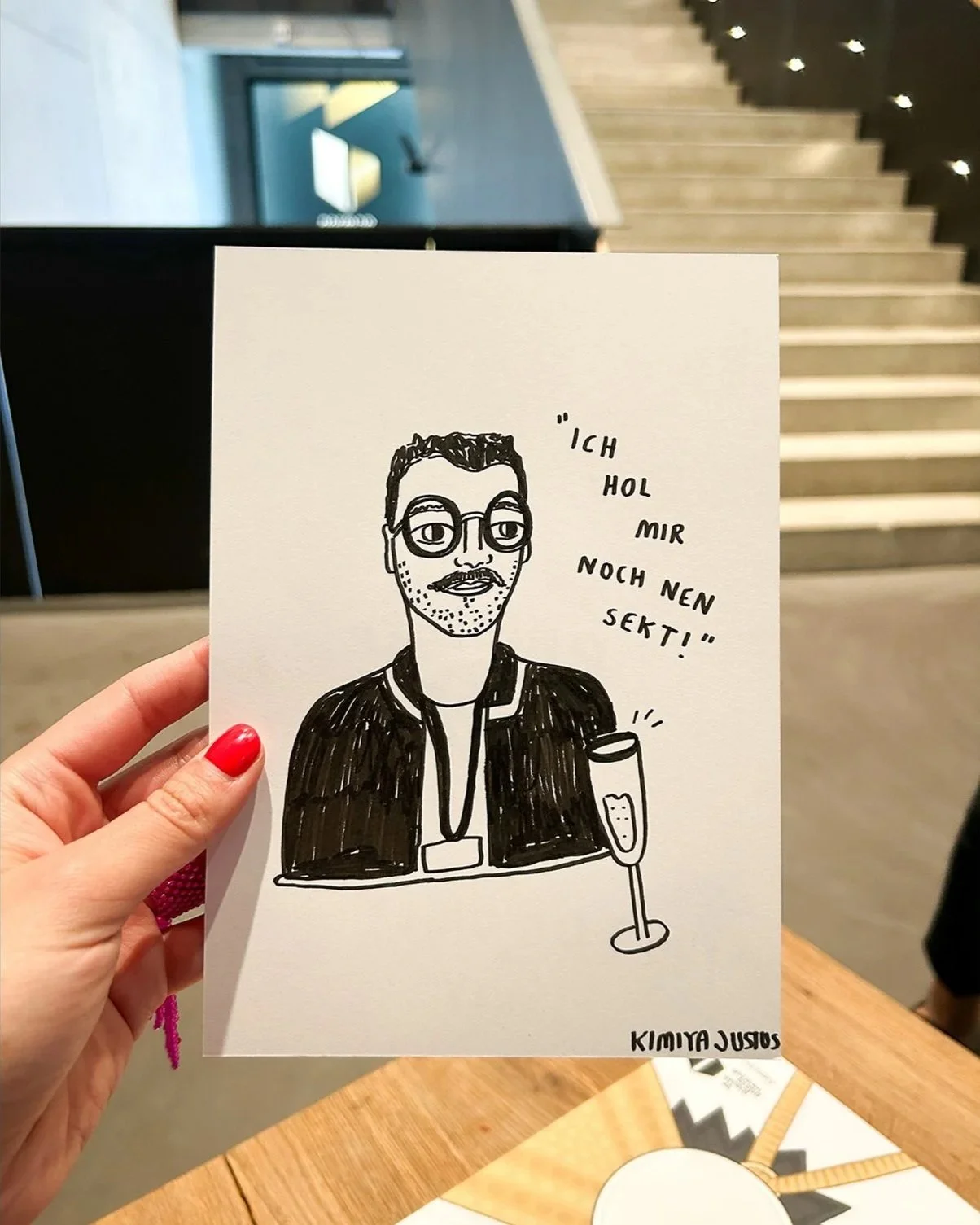 Kimiya-Justus-illustration-Live-Zeichnen-Event-Typografie-GermanBrandAward-Preisverleihung-Brand-Design-Medaille-Berlin-Drawing-2026