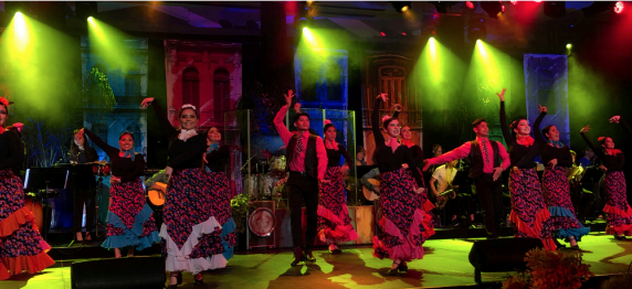 Ballet Folklórico students dancing at Gala