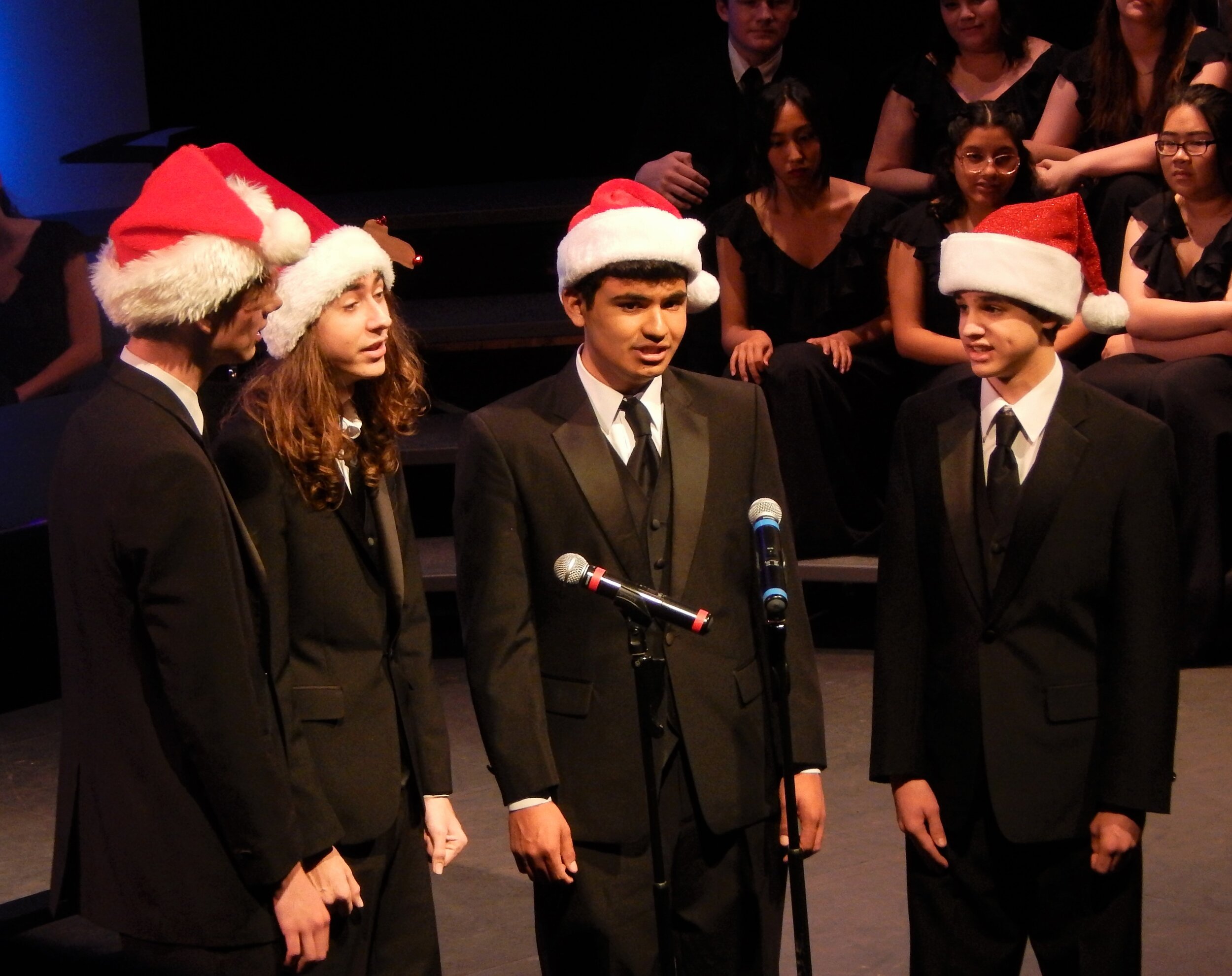 CV's Barbershop Quartet serenades the audience with "Have Yourself A Merry Little Christmas.