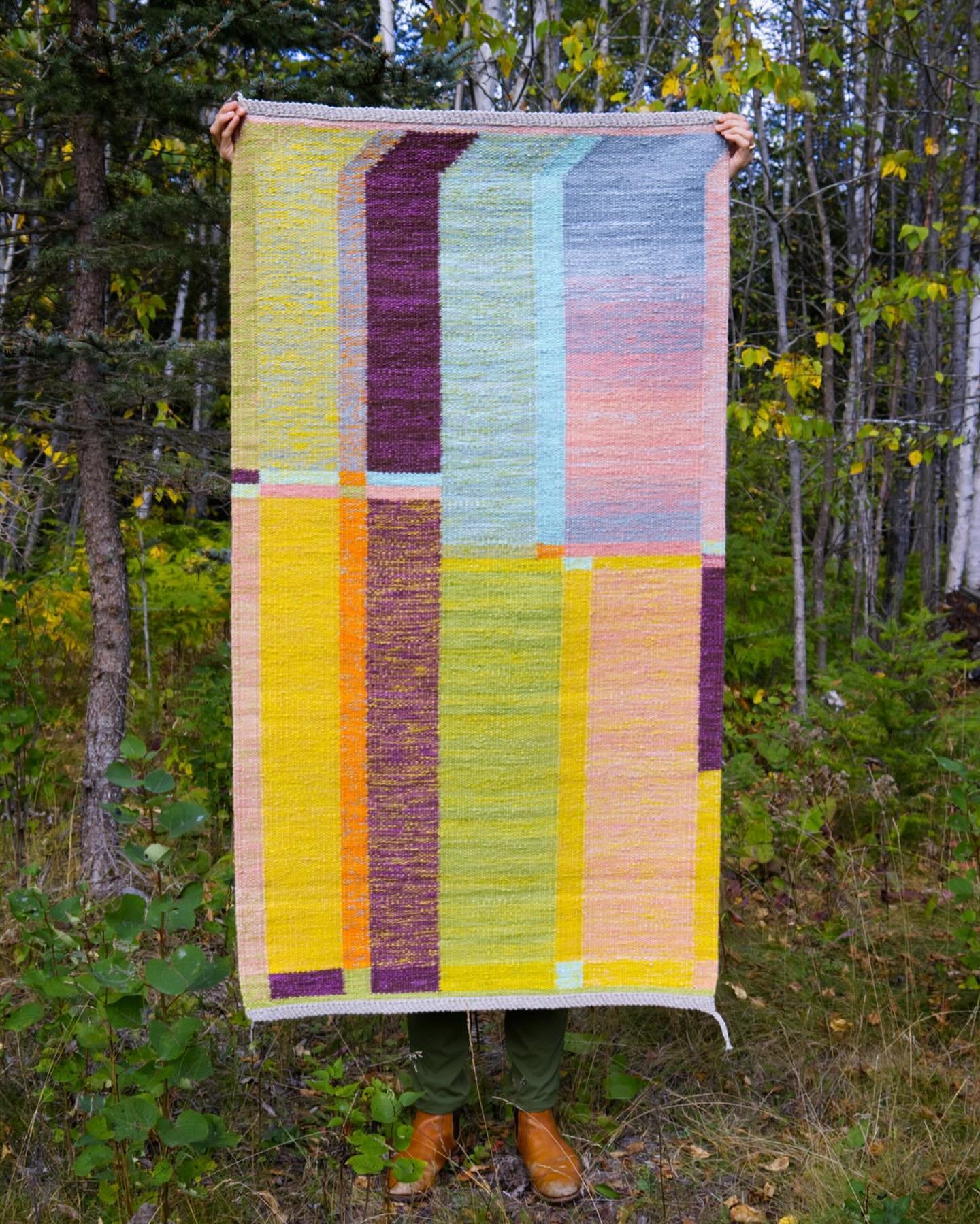 Roses in a Broken Vase
Hand Dyed Wool and Linen
64x35&rdquo;
2024

There&rsquo;s so much to say about this piece, began weeks before my birth, finished in the months after. This wasn&rsquo;t my hope - I&rsquo;d expected to show it at my exhibit at th
