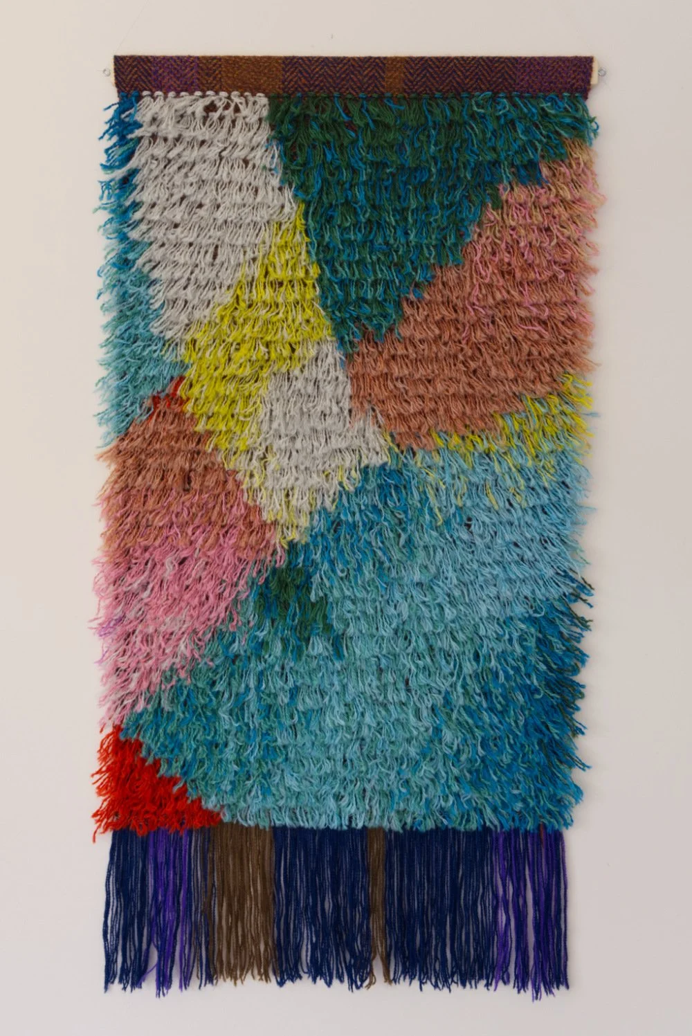 Ocean's Score
40x22”
Hand Dyed Wool spun from Gotland-Finn Sheep
2025
