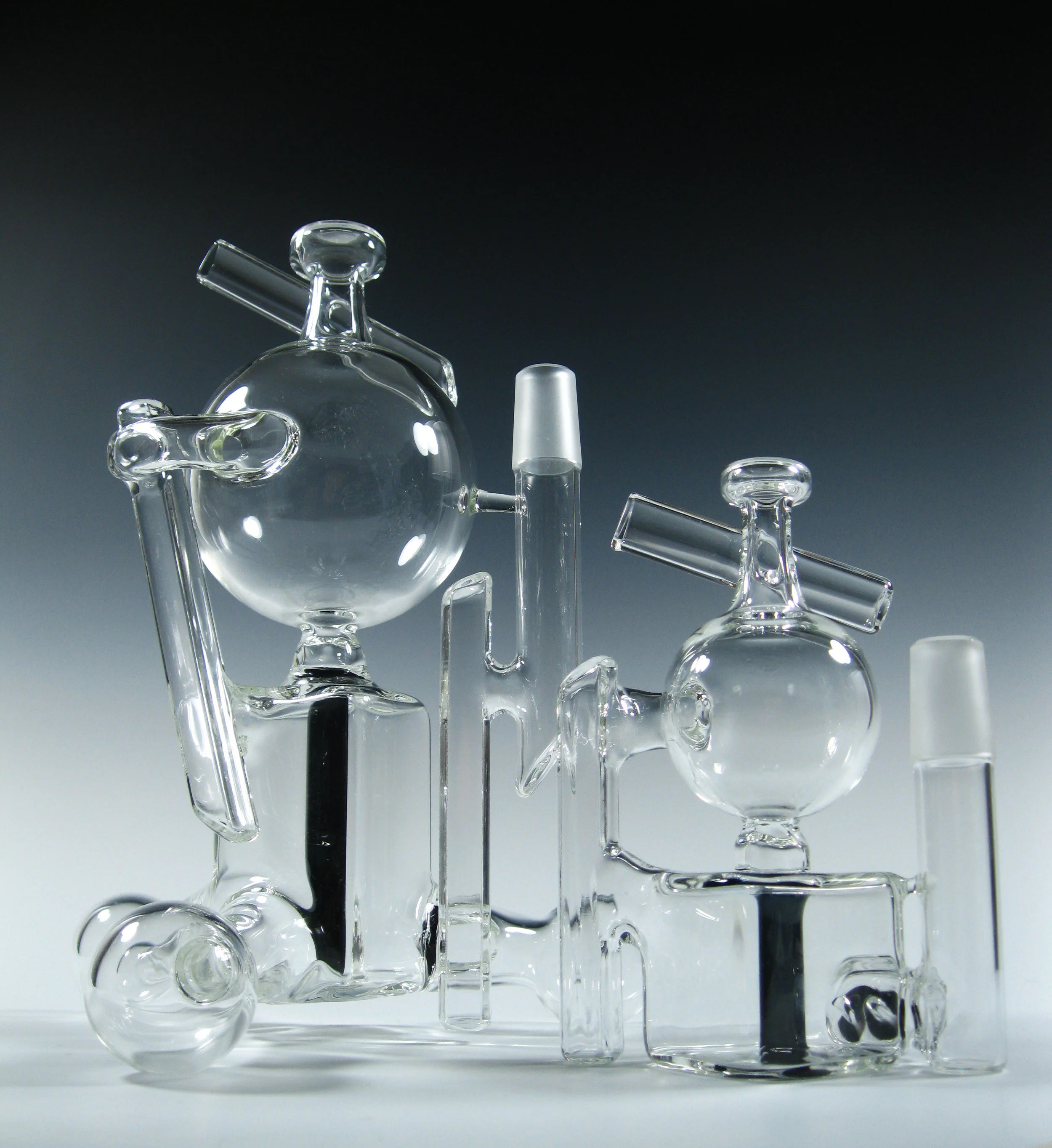 Tiny Sputnik with full sized Sputnik