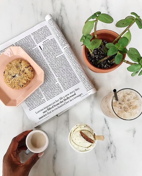 The morning is off to a good start. 🌿☕️
(pc:&nbsp;@teainthecitie)