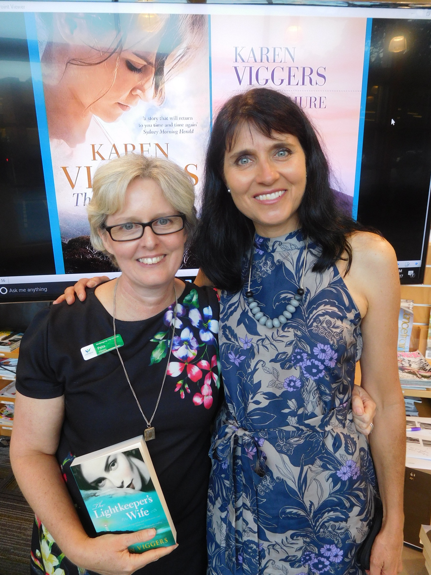 With lovely librarian Peta Moss