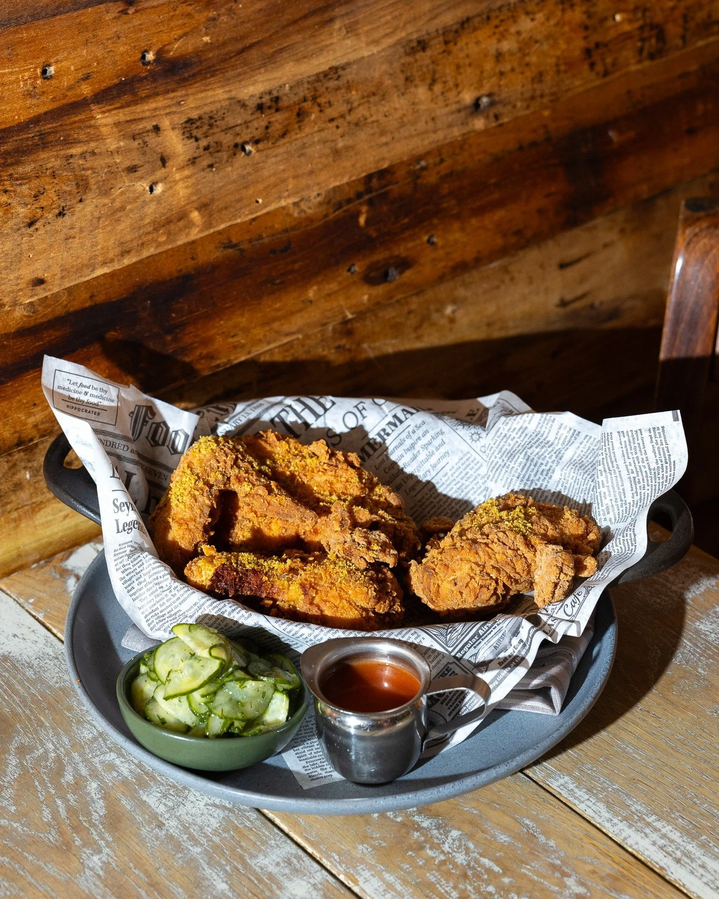 Trust us&hellip; you need to try the Fried Chicken. Tap the link in our bio to book your table 🤤 #dinner #friedchicken #phillyrestaurant