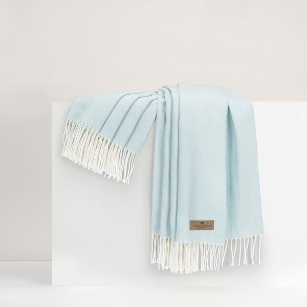 Baby Blue Herringbone