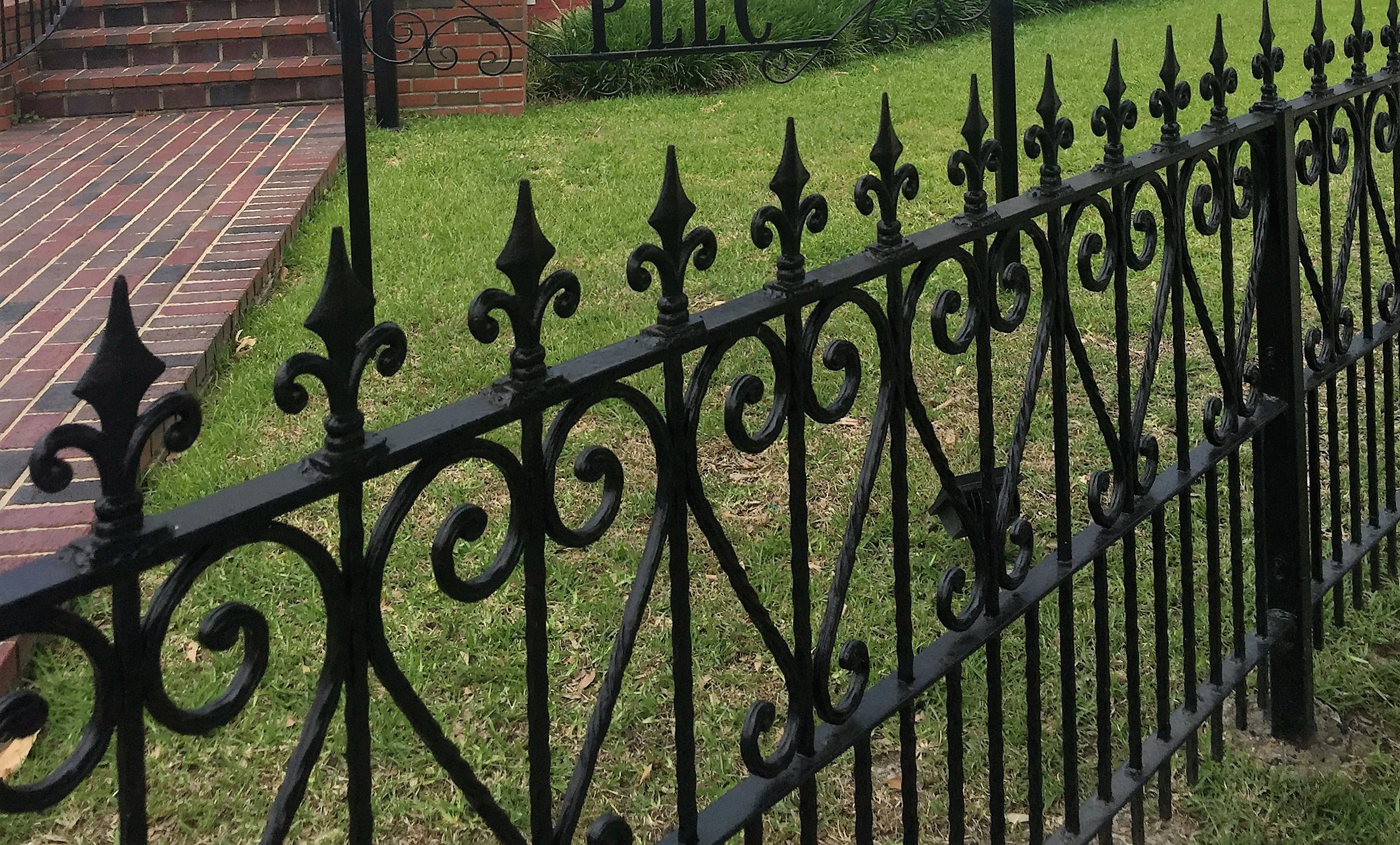 Custom Made Wrought Iron Fence
