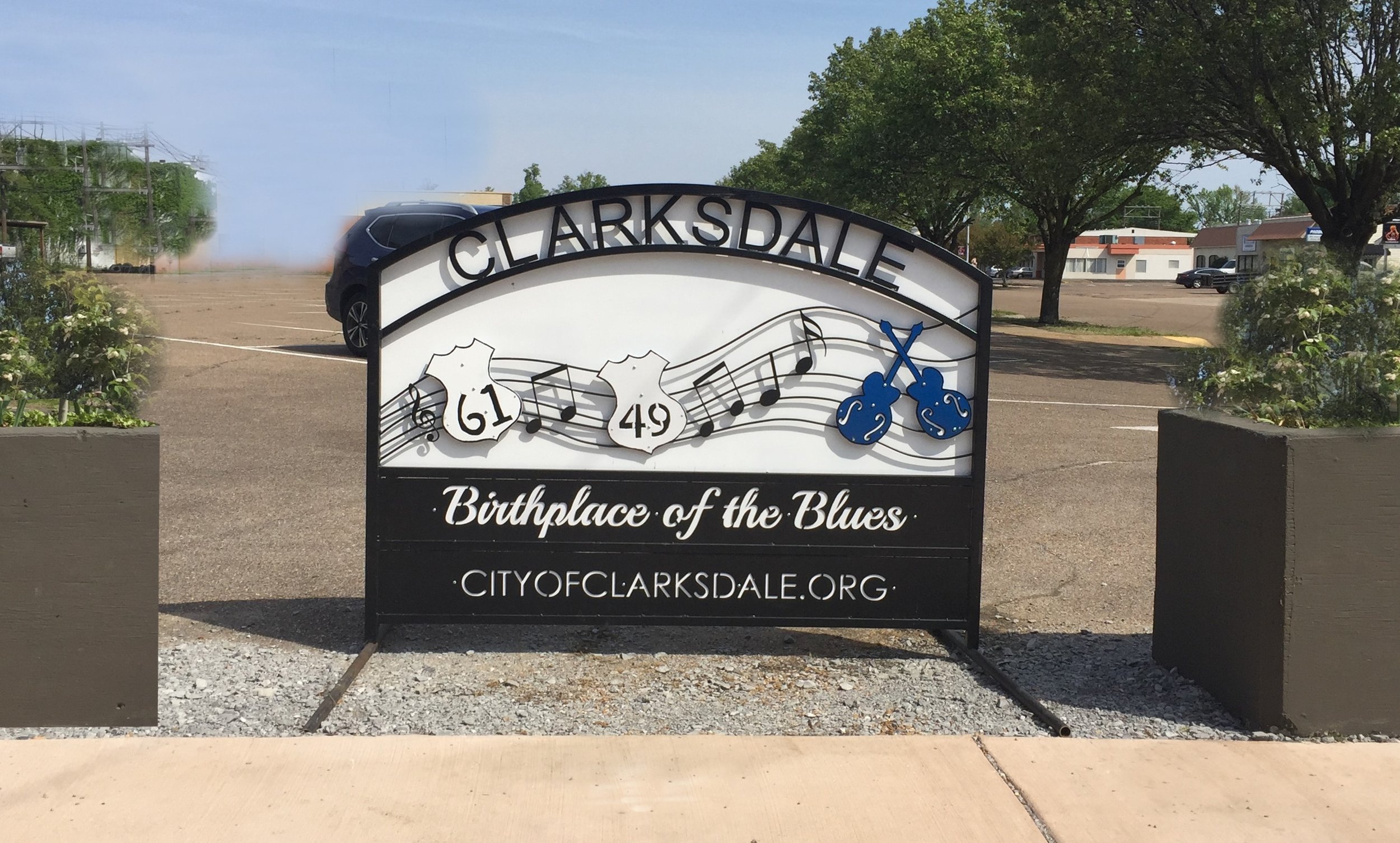 Clarksdale Blues Sign.JPG