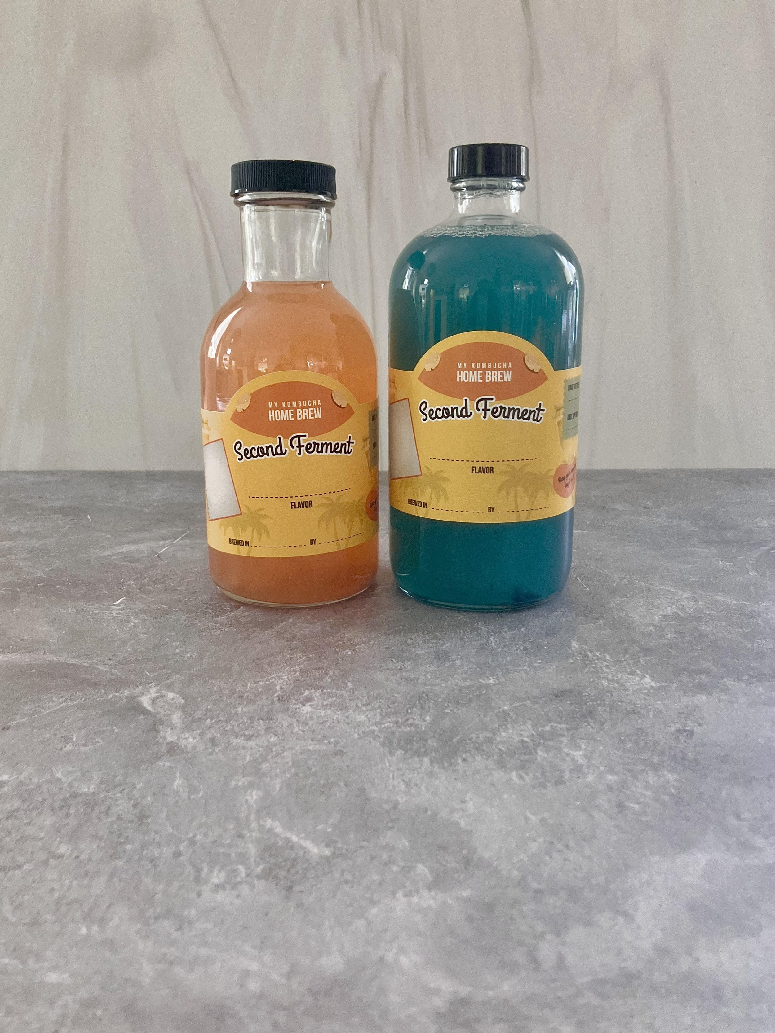 Glass bottles for Kombucha Second Ferment