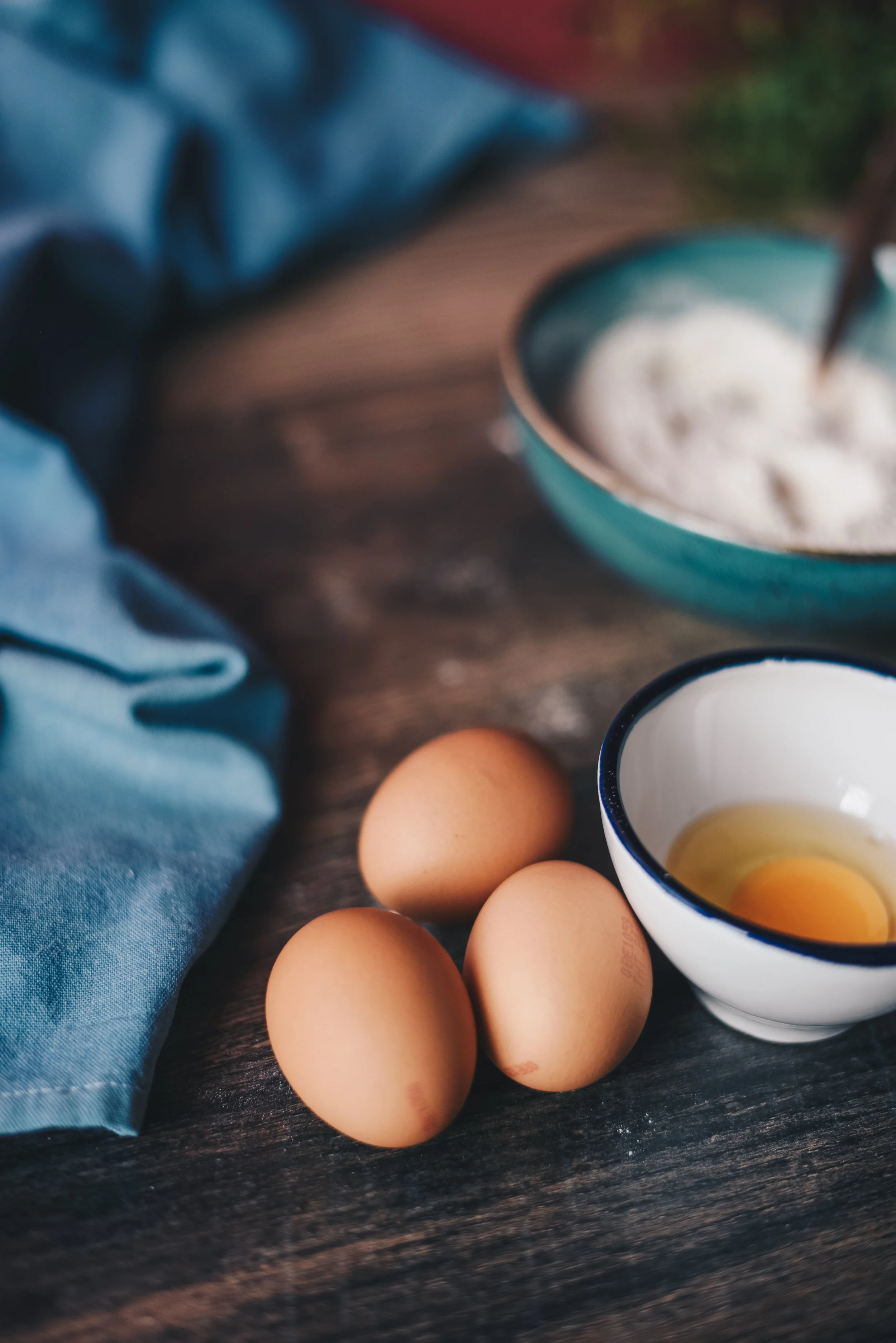 the beautiful bounty of backyard eggs!