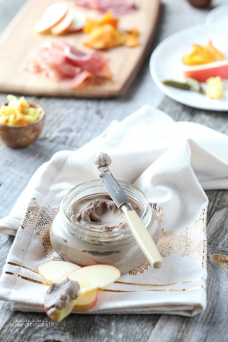 chicken liver pate recipe from against all grain, you have to check out this awesome site!