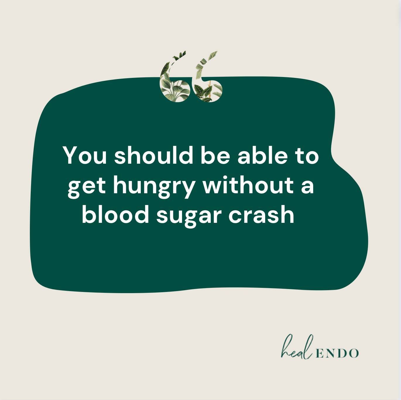 Before I understood blood sugar, I'd get hungry at the same time I was mad, tired, and FAMISHED. It was a crash, just about every time.⁠ The word &quot;hangry&quot; existed for people like me 😅⁠
⁠
Later, as a nutrition newbie, I would try to get ahe