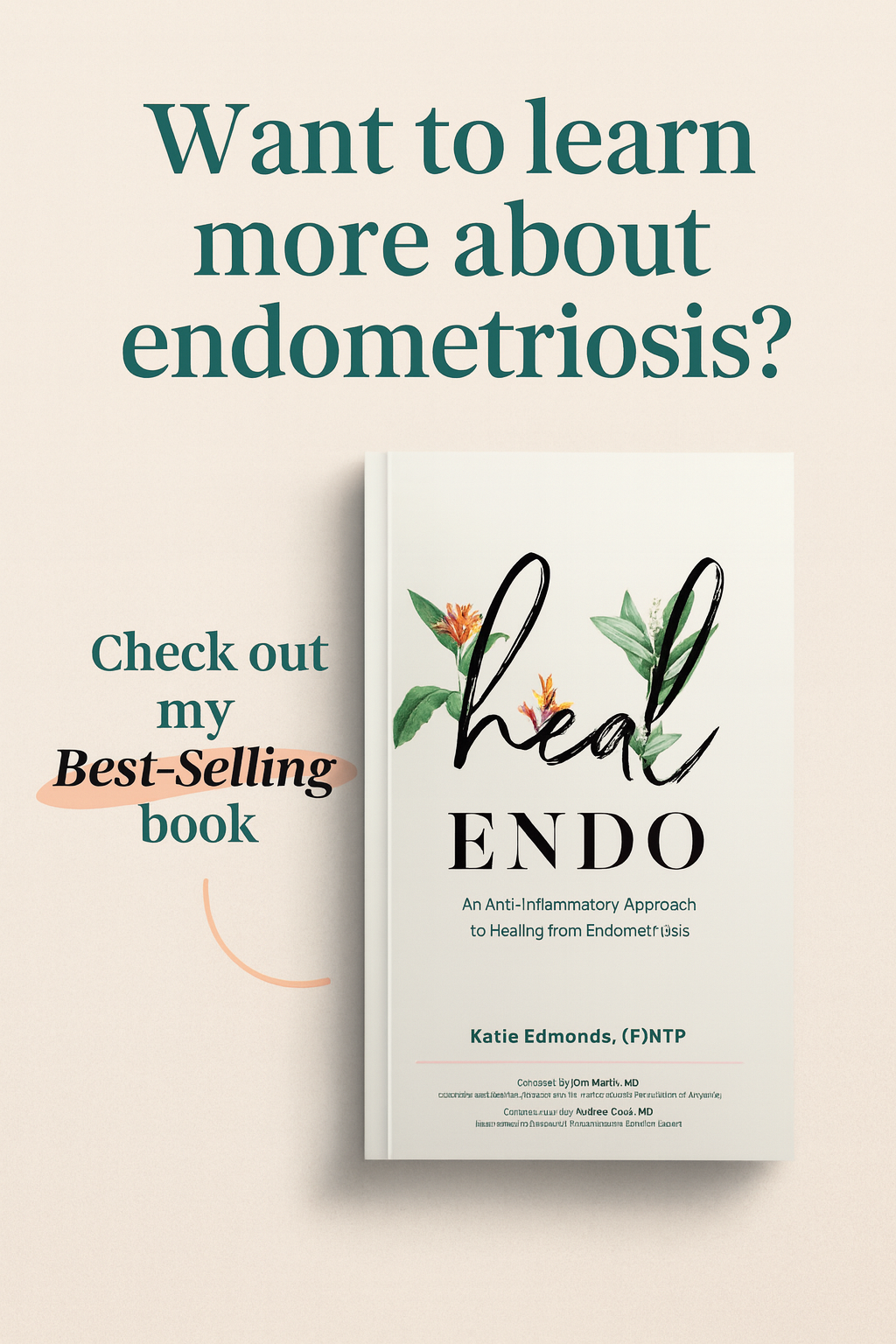 Heal Endo is a best-selling guide that explains what endometriosis really is—an inflammatory, immune-driven disease—and offers science-backed, holistic tools to reduce pain and reclaim your life