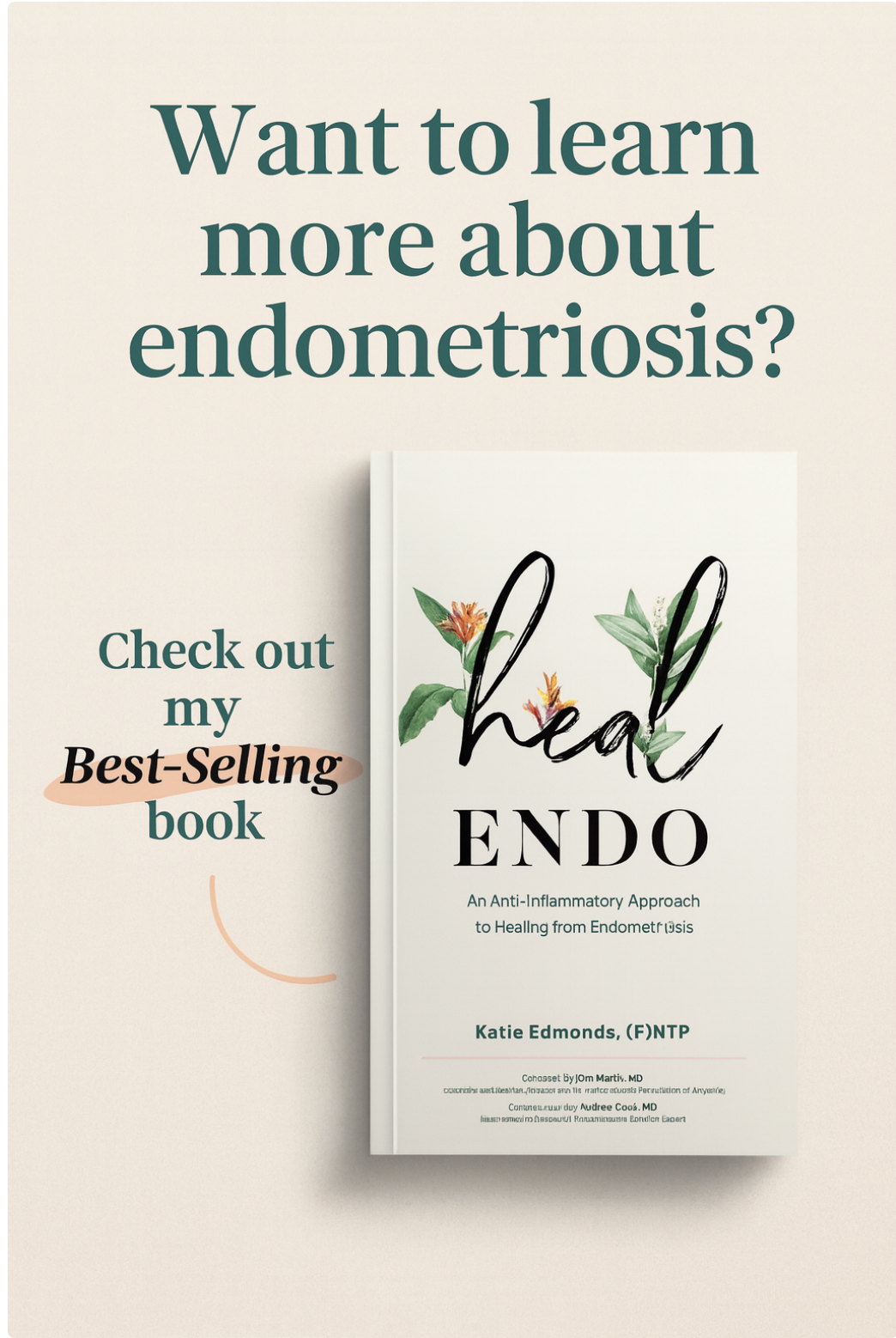 Discover Heal Endo, the best-selling book on endometriosis that blends science, nutrition, and holistic healing to empower women with practical tools for reducing pain and reclaiming their lives.