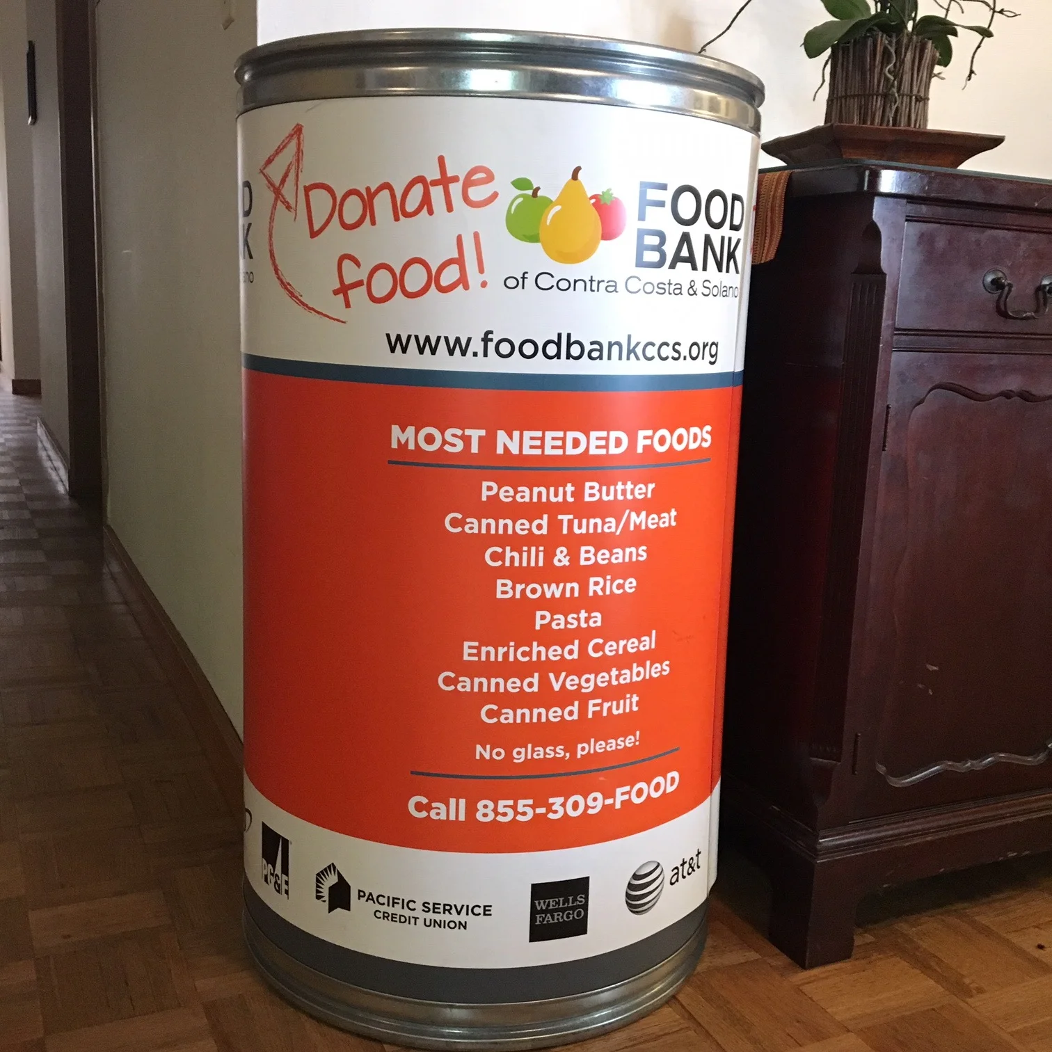 ACC's Food Pantry Barrel