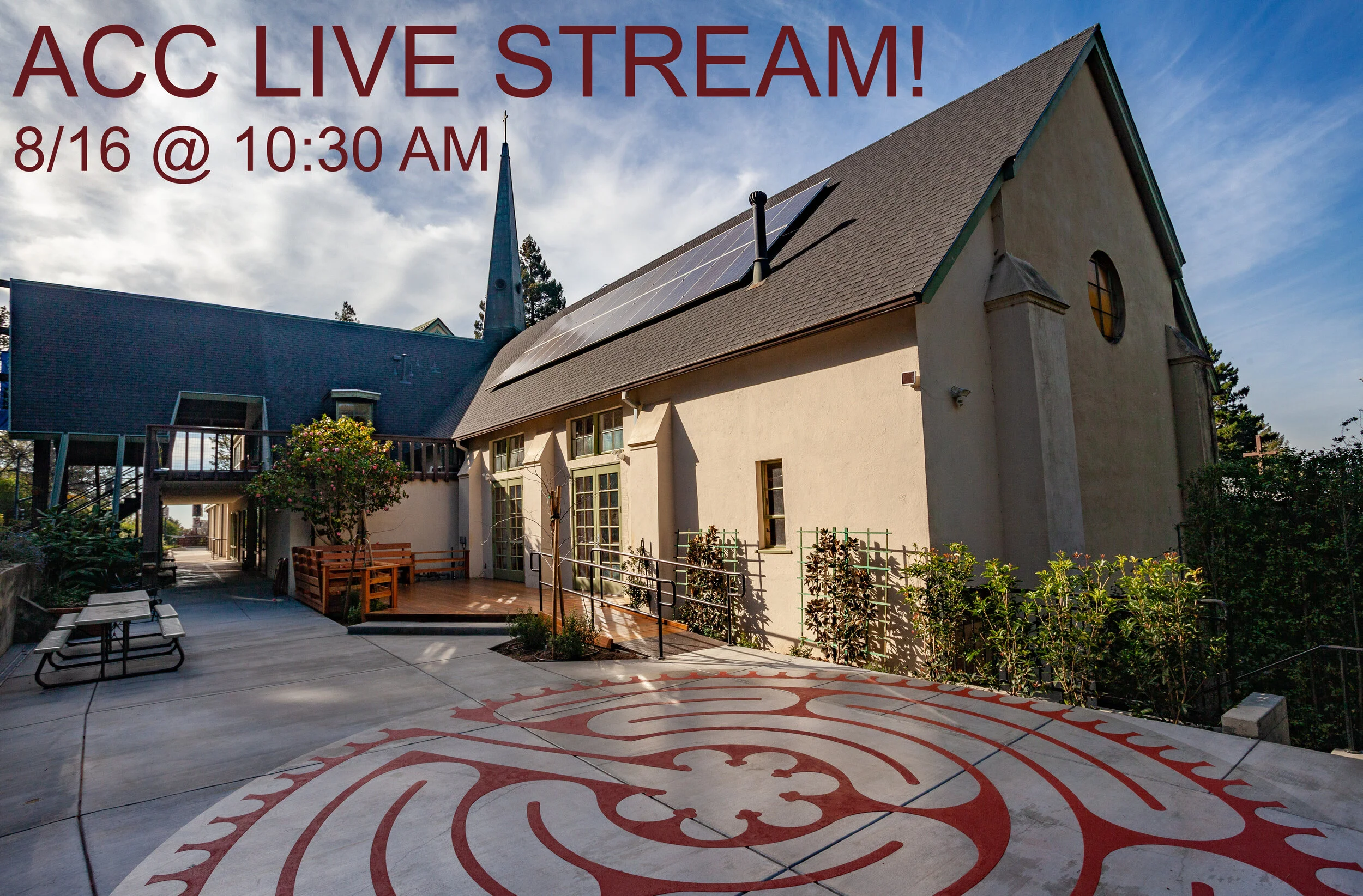 Patio Worship August 16 [CANCELLED DUE TO WEATHER]