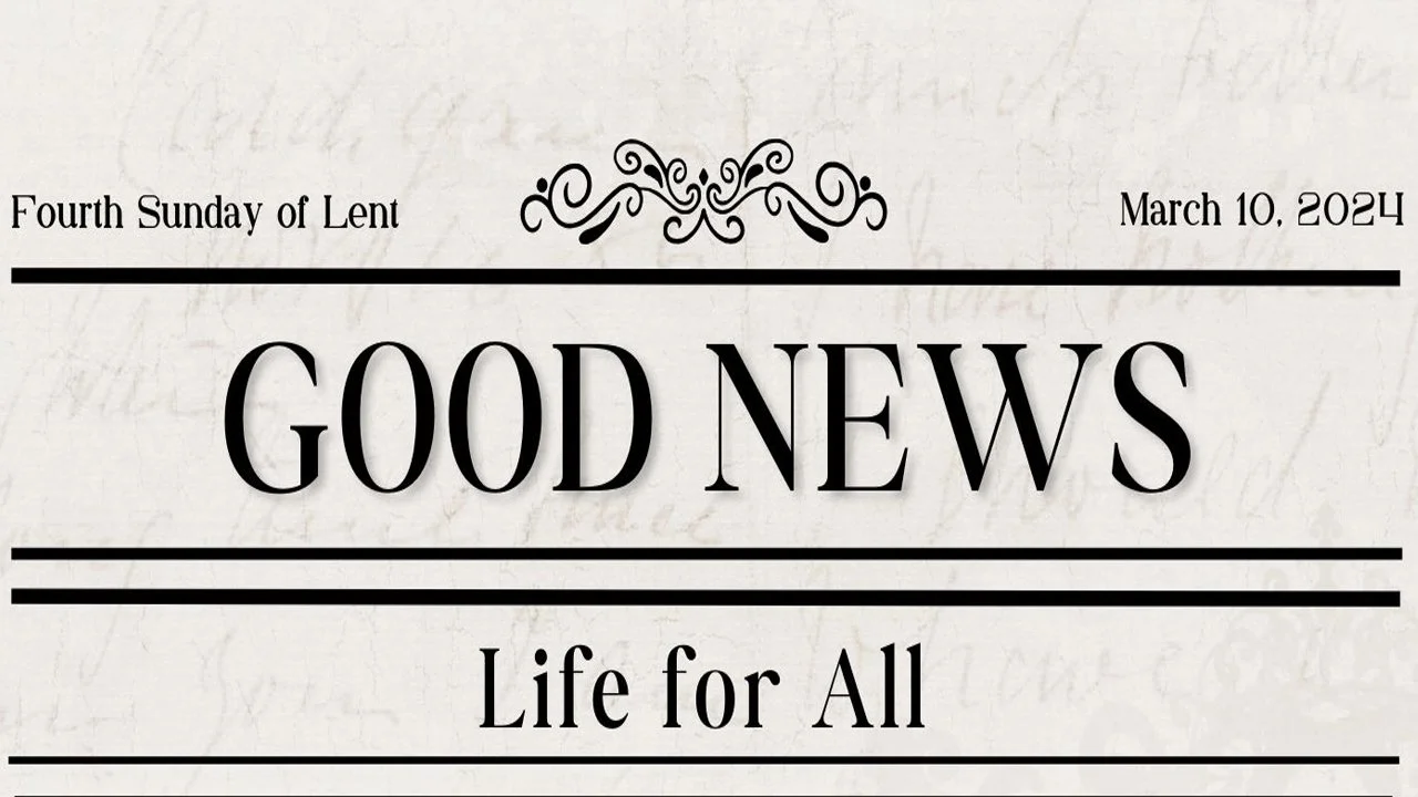 In-Person/Live-Stream Worship: "Good News: Life for All"