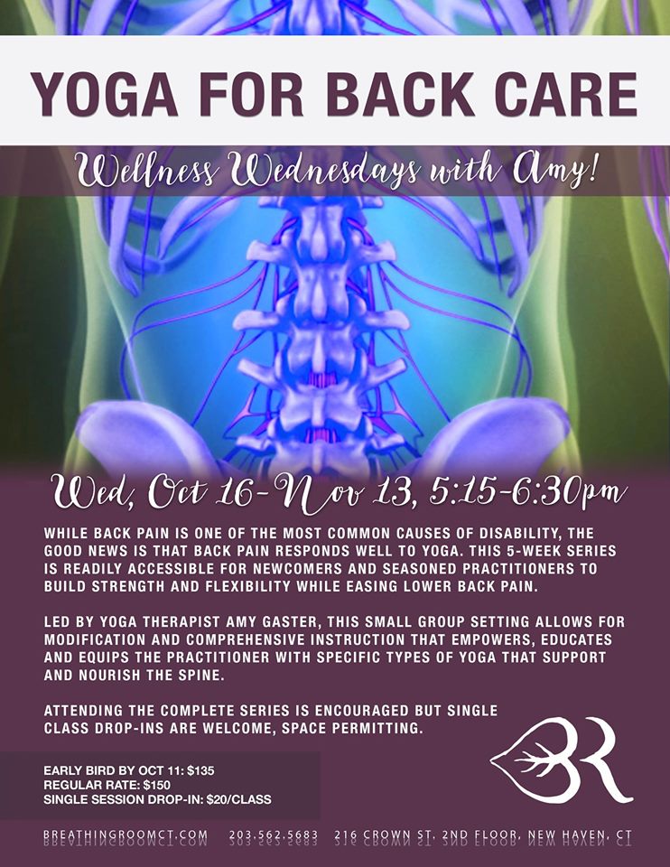 Yoga for Back Care Class - 5 week series