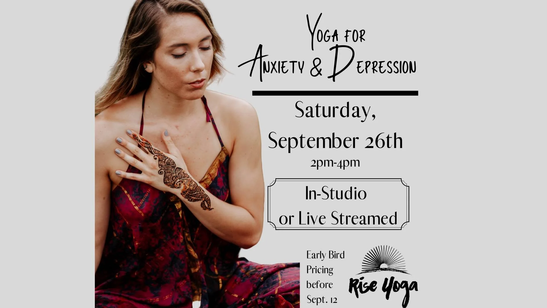 Yoga for Anxiety and Depression Workshop
