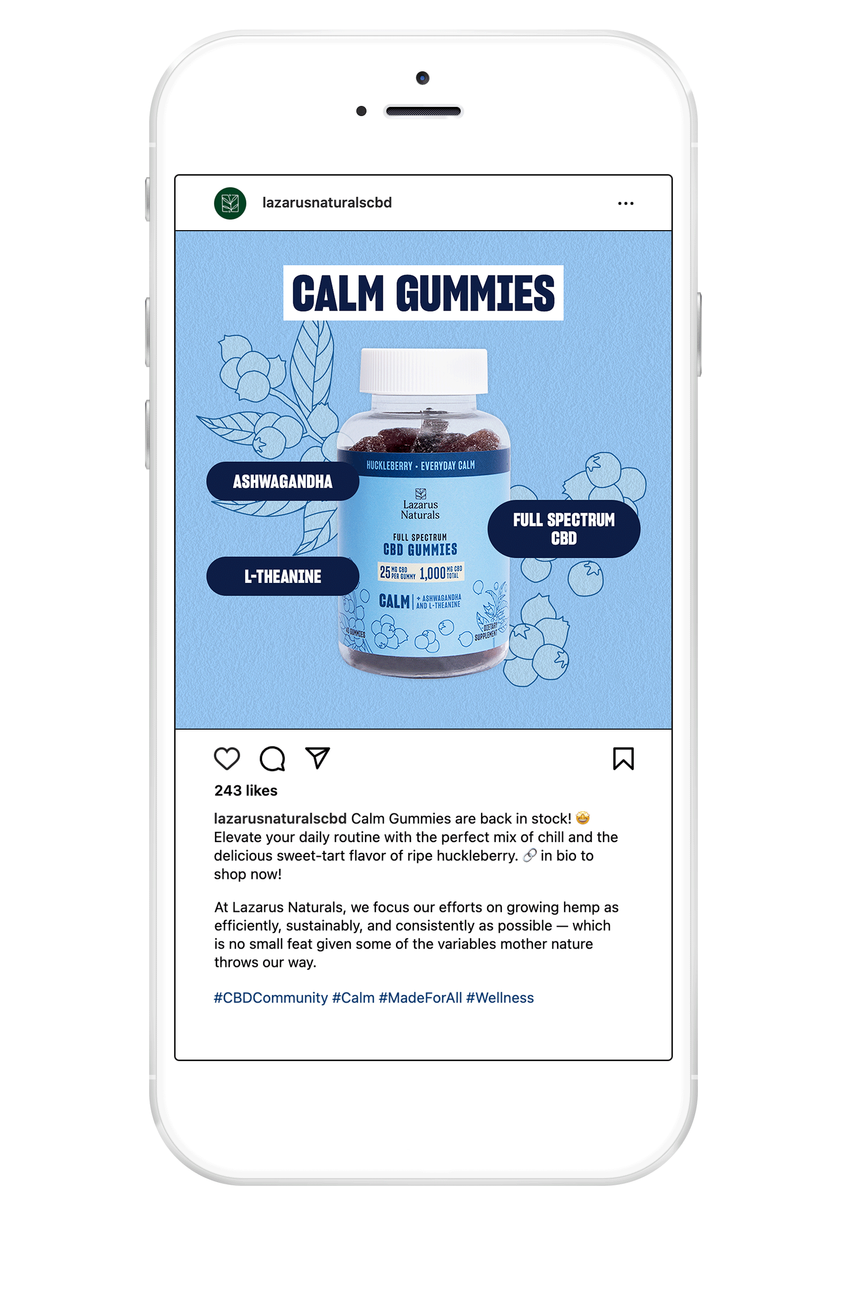 LAZARUS-NATURALS_CALM-GUMMY_iPhone_Mockup1_Social-Post.gif