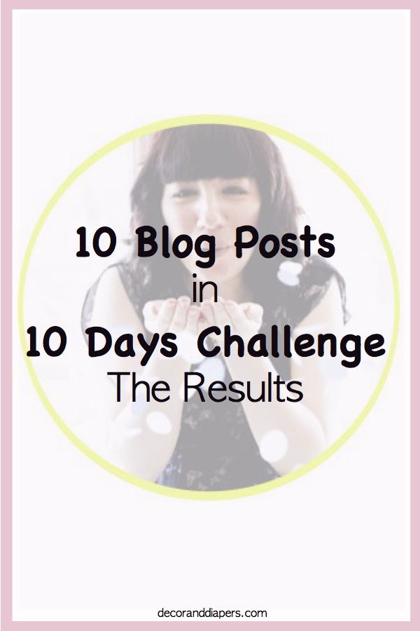 10 in 10: The Results of "My 10 Blog Posts in 10 Days Challenge"