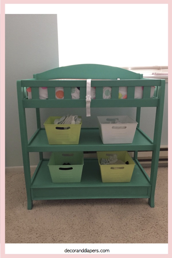 green changing table