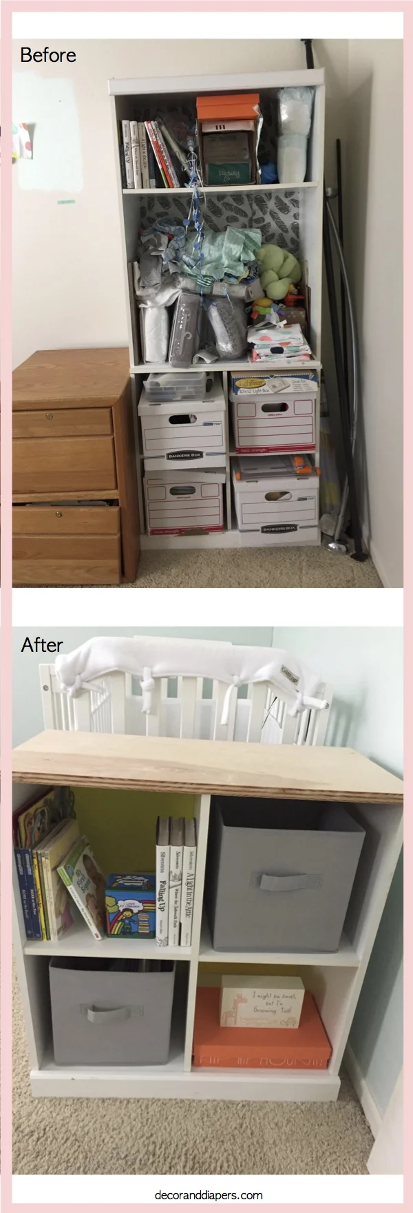 20171114 Nursery Bookcase Re-design
