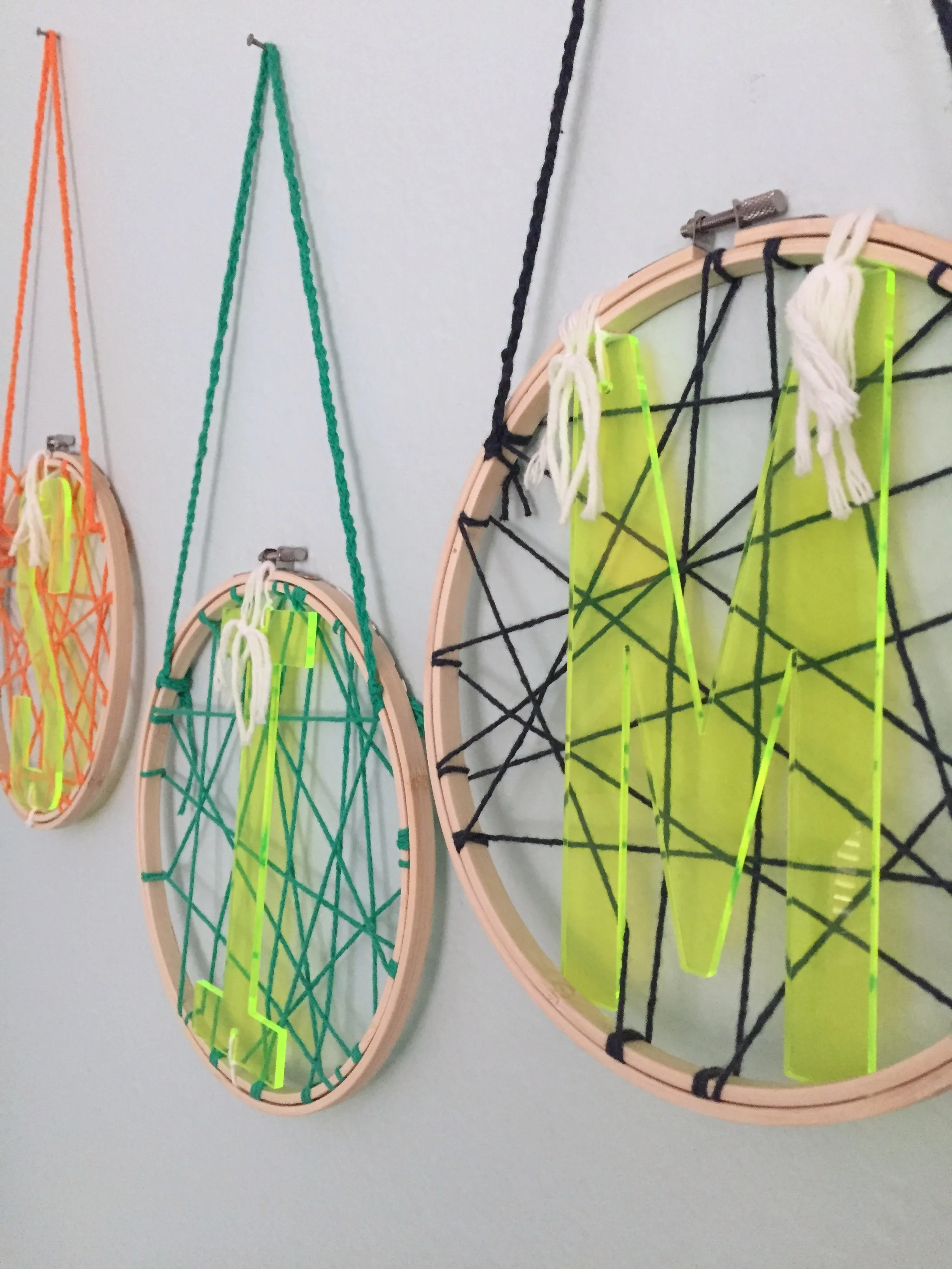 DIY Dream Catcher Baby Name Decor