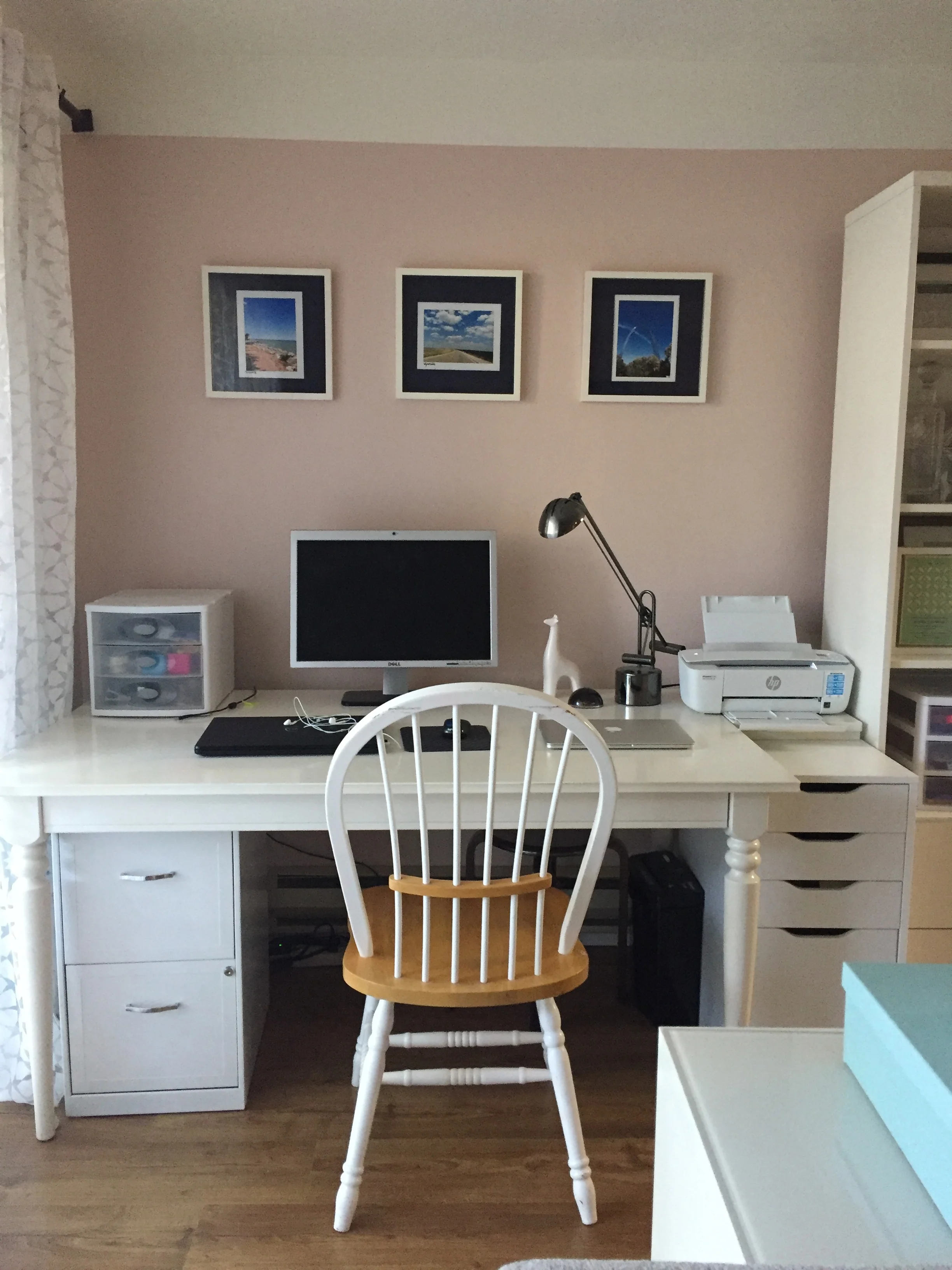 $100 Room Challenge, Wk 1: My Workspace- Before Photos