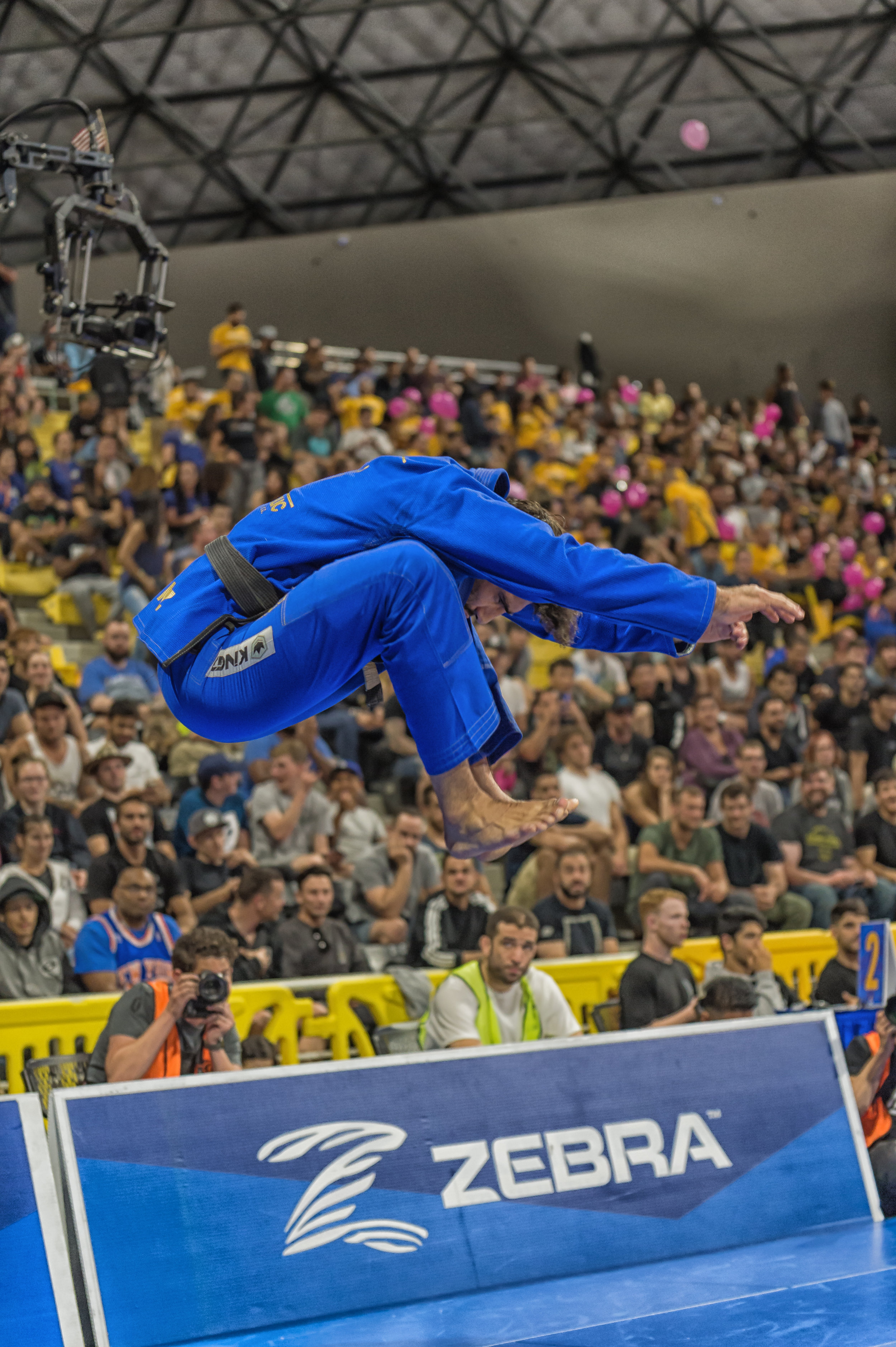 Leandro Lo’s pre comp ritual includes this vertical leap.