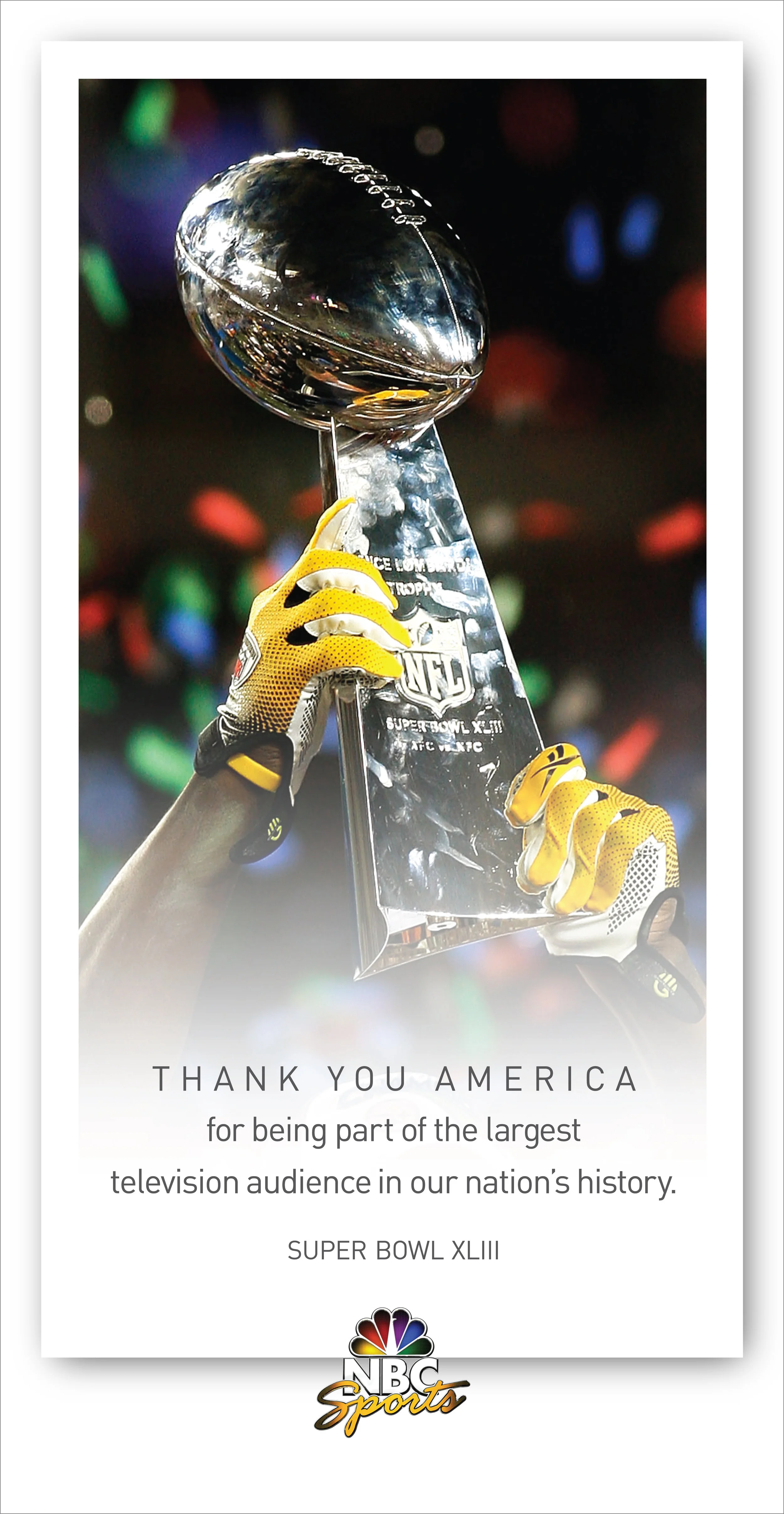 Super Bowl XLIII: Print