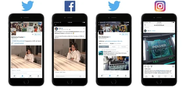 Social Media Celebrity Posts: CNBC Stock Draft