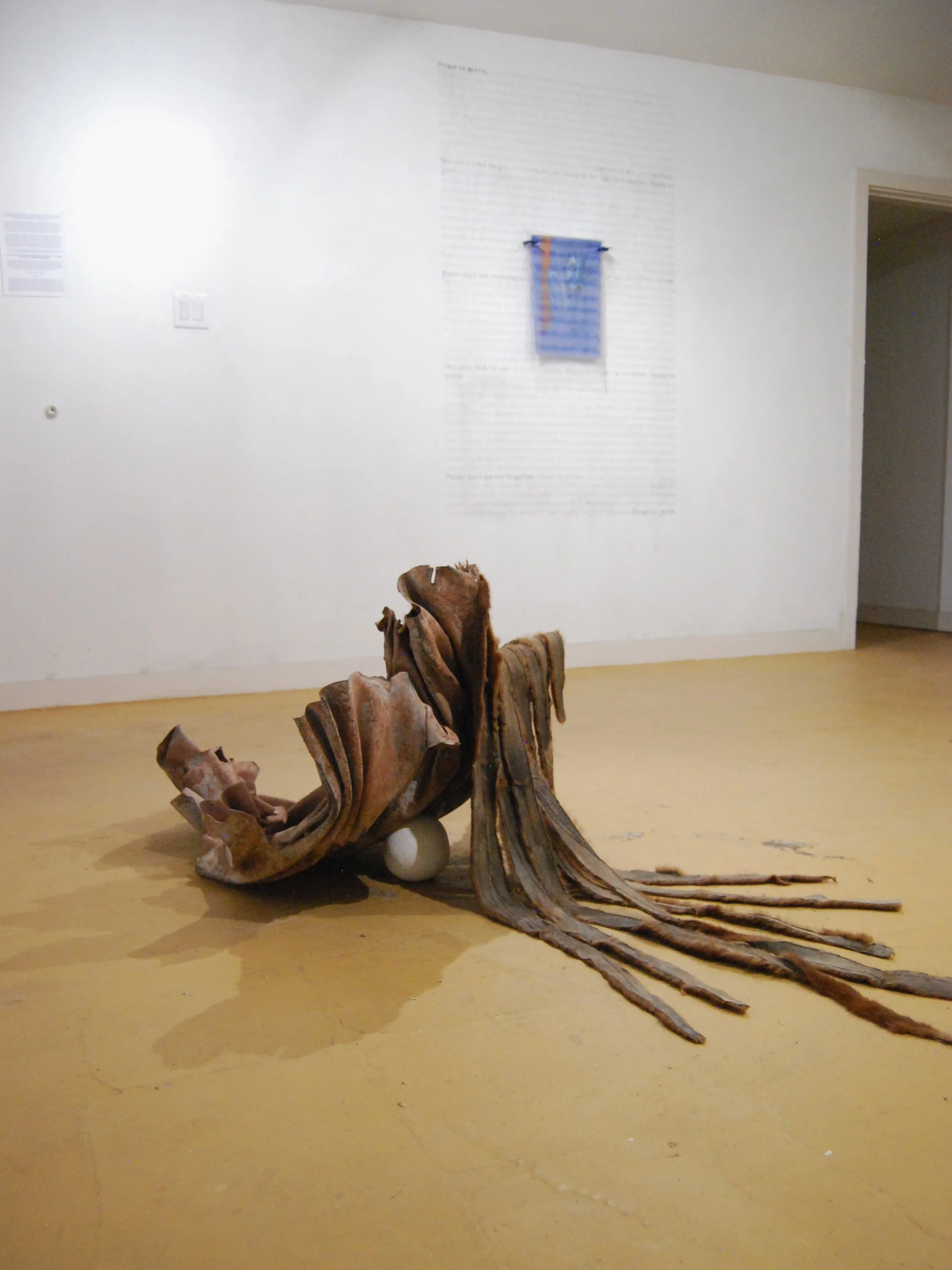 the way we want what will wound us; the body is not the truth of what we are (installation view)